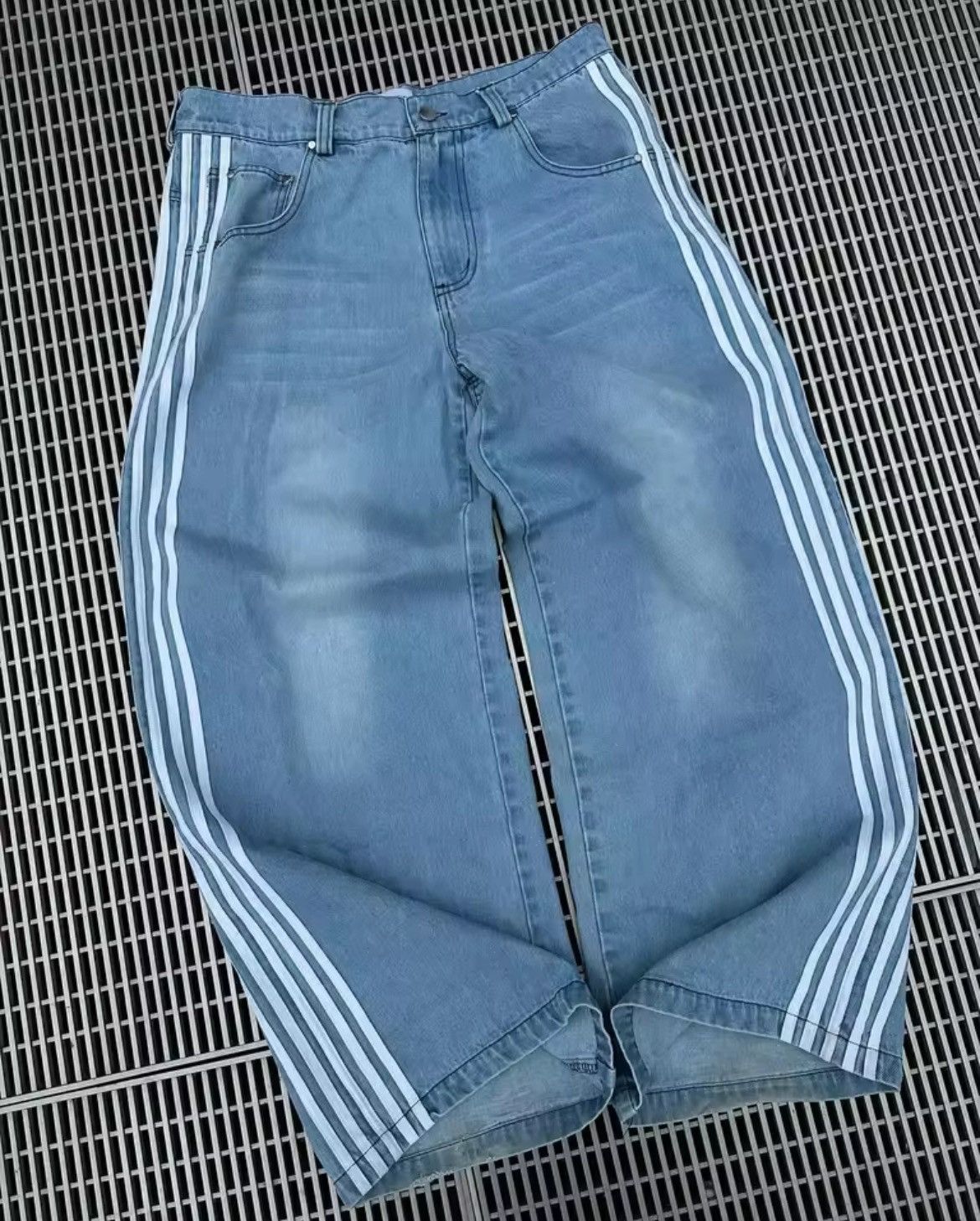 Vintage Stripped jeans Size US 34 / EU 50 - 1 Preview