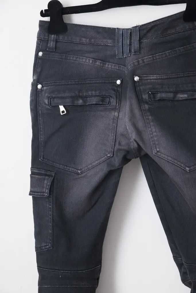 Balmain Balmain cargo biker denim jeans Size 25" / US 0 / IT 36 - 4 Thumbnail