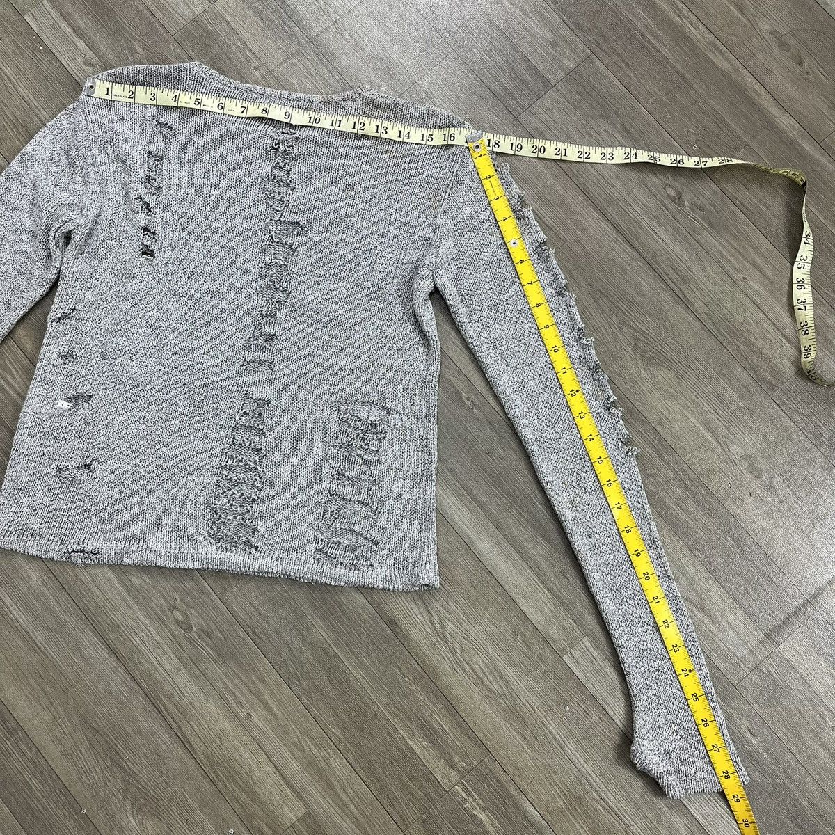 agnes b. Vintage Agnes b. Paris Distressed Knitted Balenciaga Style Size US S / EU 44-46 / 1 - 16 Thumbnail