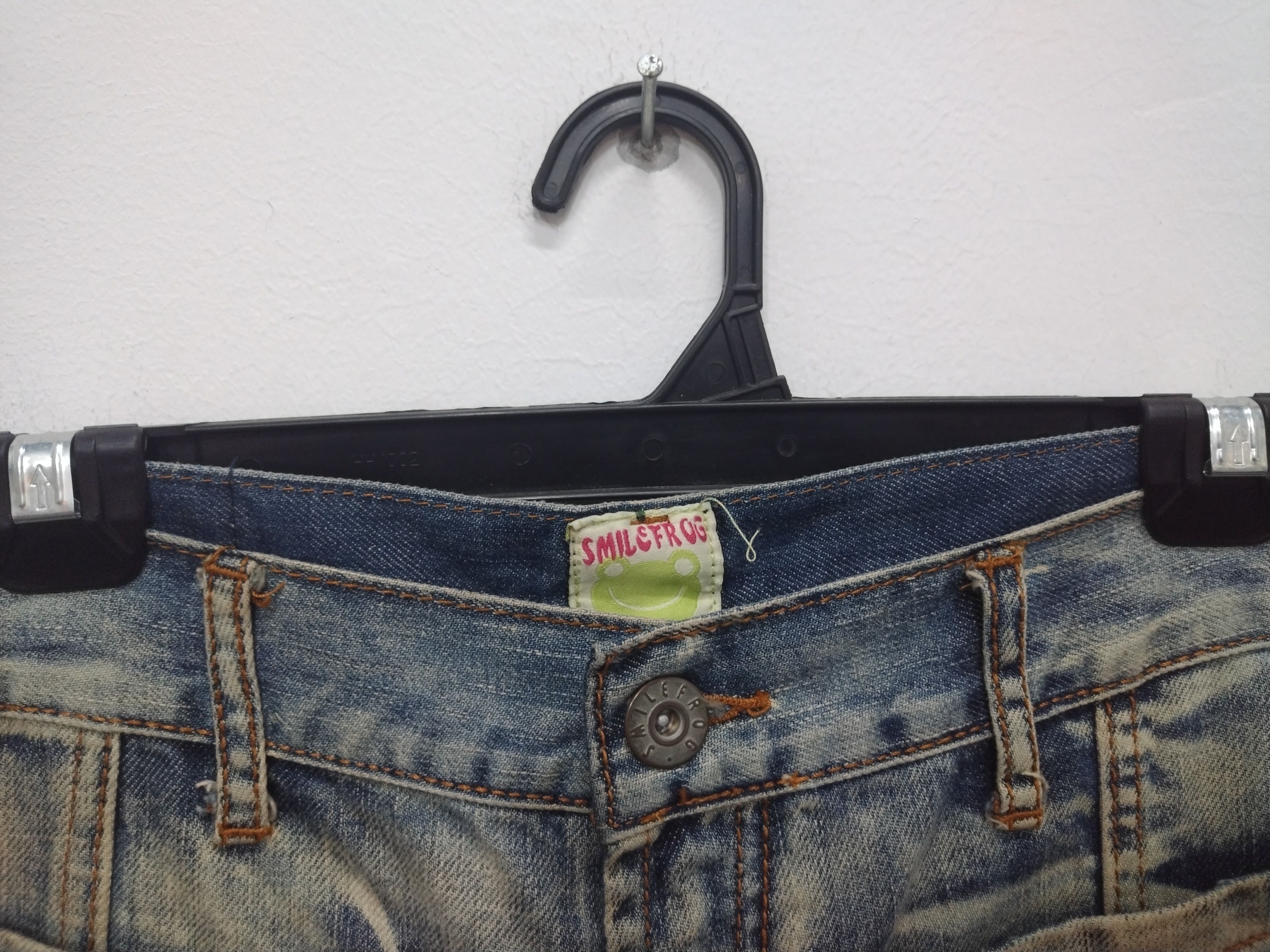 Seditionaries Crazy acid wash jeans Punk Goth Distressed Smile Frog Jeans Size US 32 / EU 48 - 3 Thumbnail
