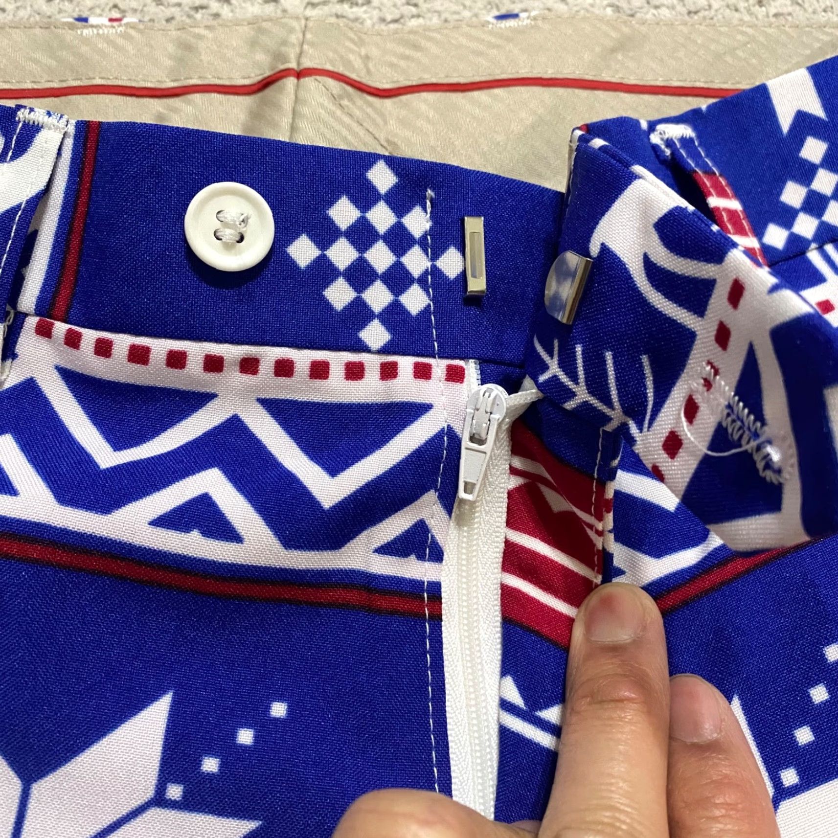 Vintage Opposuits Dress Pants Blue Snowflake Reindeer Christmas Straight 40 Mens Regular XS? Size 40R - 6 Thumbnail