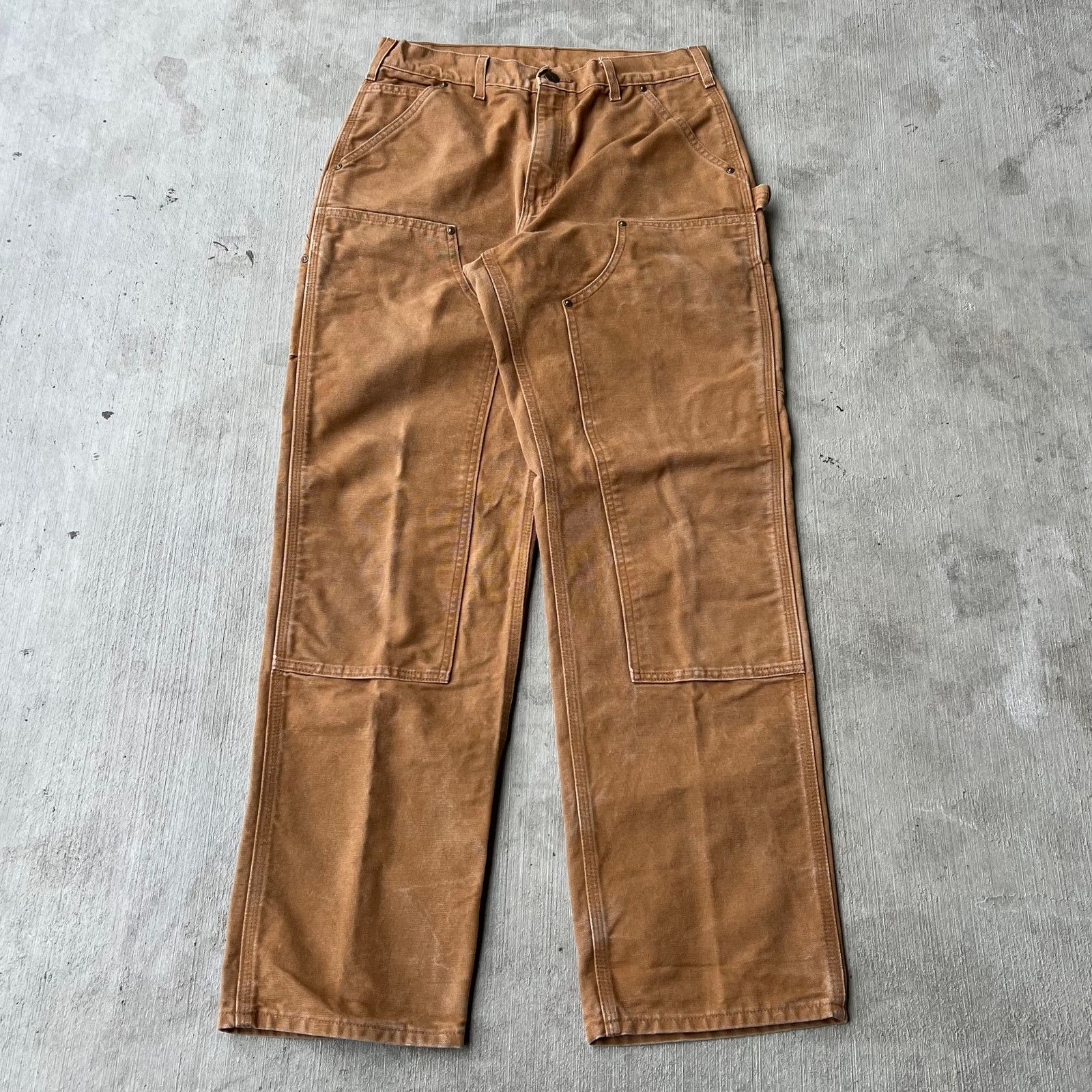 Carhartt × Vintage Carhartt brown double knee work wear carpenter pants Size US 30 / EU 46 - 1 Thumbnail