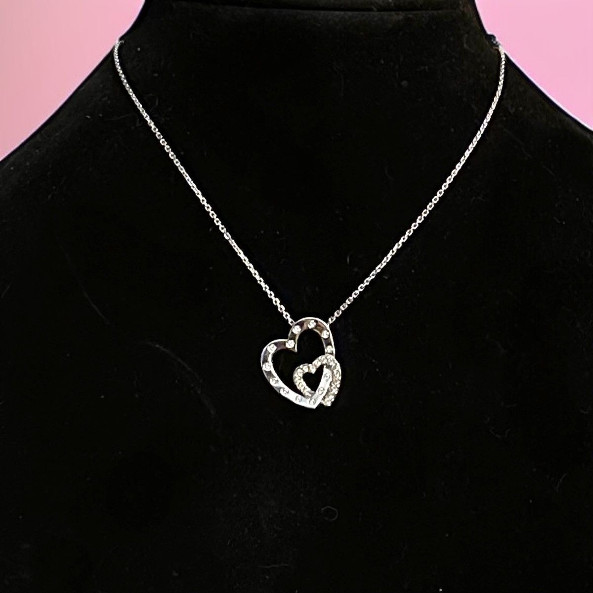 Swarovski Swarovski interlocking crystal hearts pendant necklace Size ONE SIZE - 1 Thumbnail