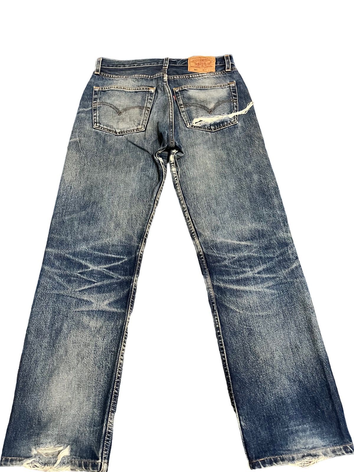 Levi's Vintage Levi’s 501 Dirty Blue Button 553 Jeans Size US 29 - 8 Thumbnail