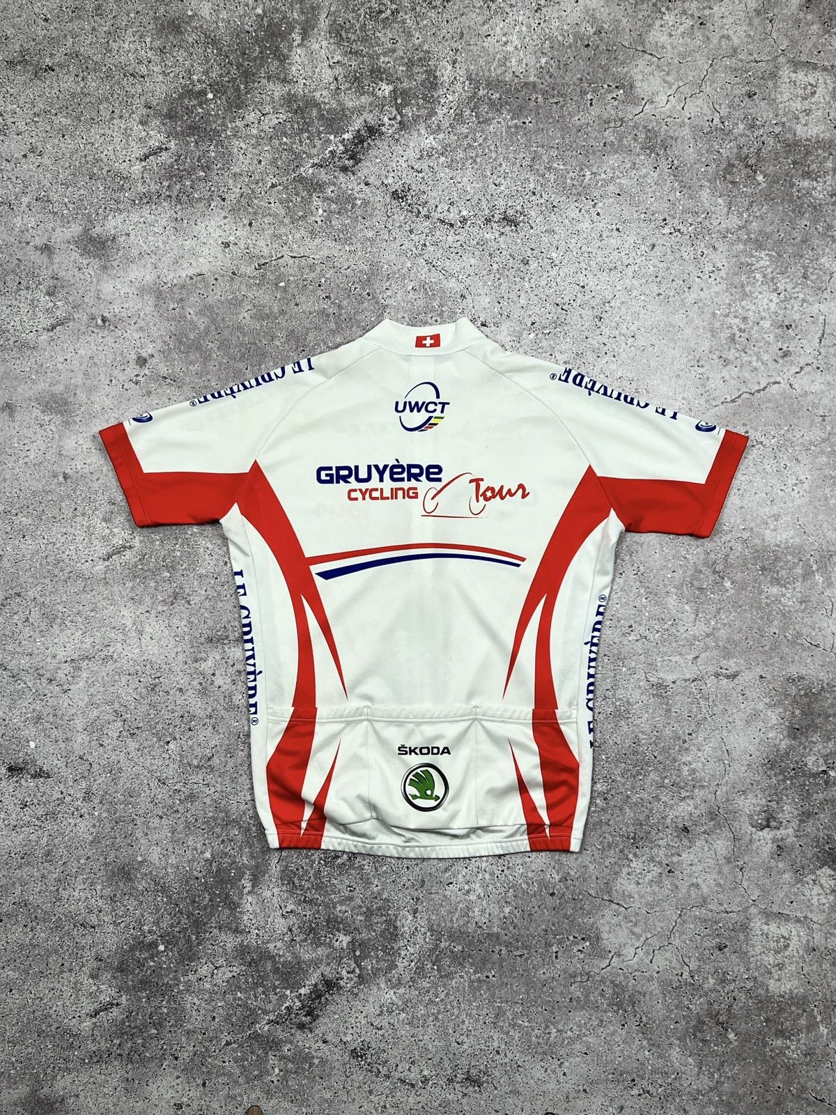 Vintage Vintage Swiss Cycling Jersey Short Sleeve Size US L / EU 52-54 / 3 - 4 Thumbnail