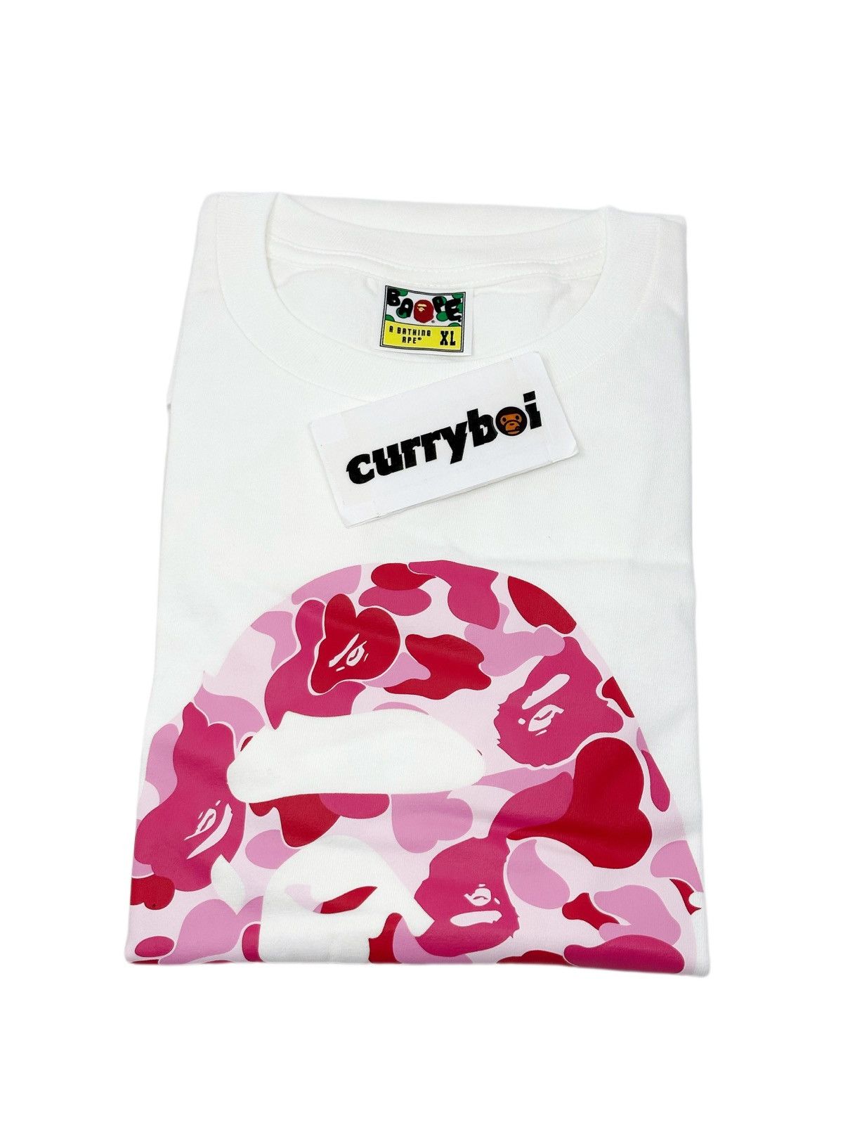 Bape BAPE ABC Camo By Bathing Ape Tee White/Pink Size US XL / EU 56 / 4 - 3 Thumbnail