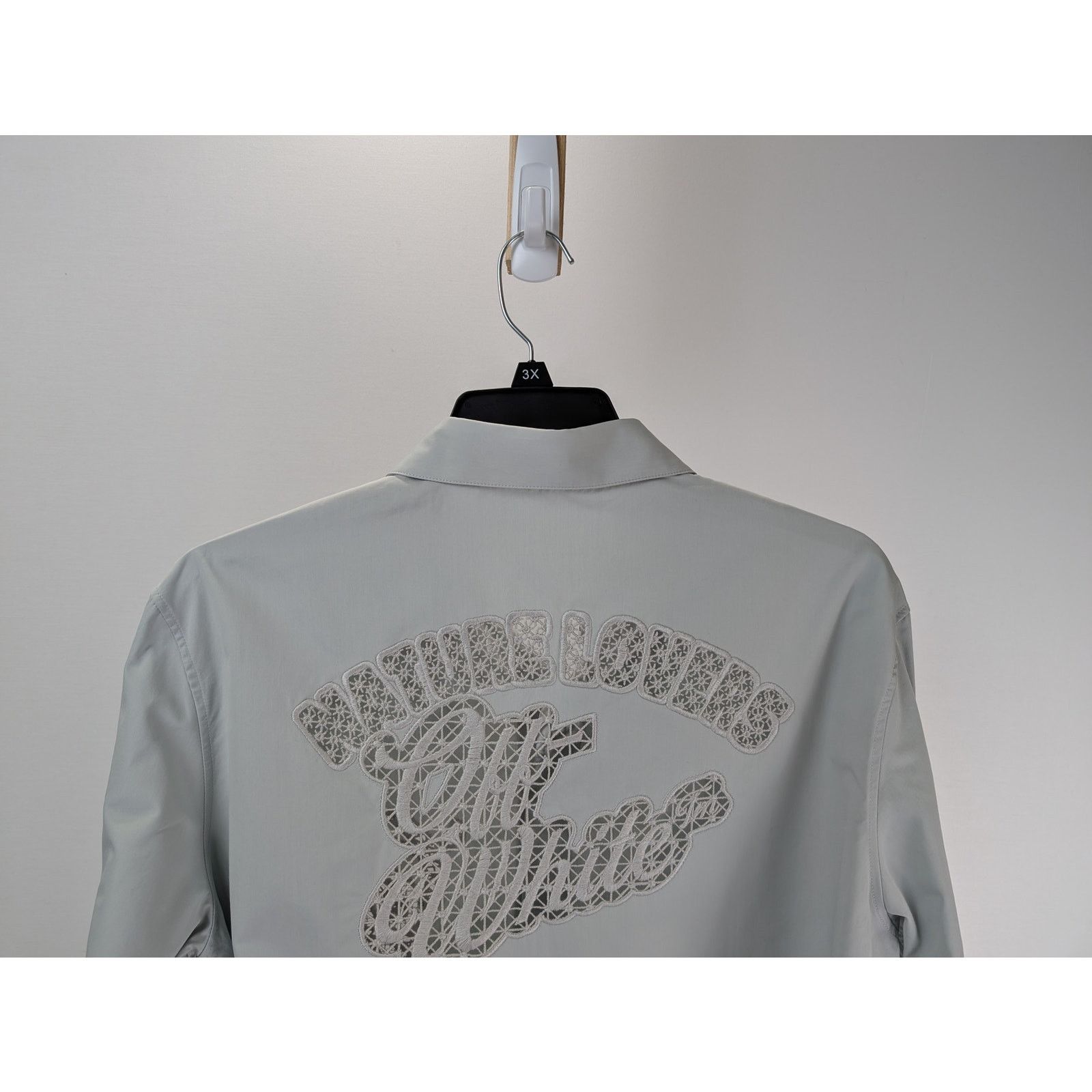 Off-White o1rshd1 Natlover Lace Heavycot Artic Button up Shirt Size US M / EU 48-50 / 2 - 8 Thumbnail
