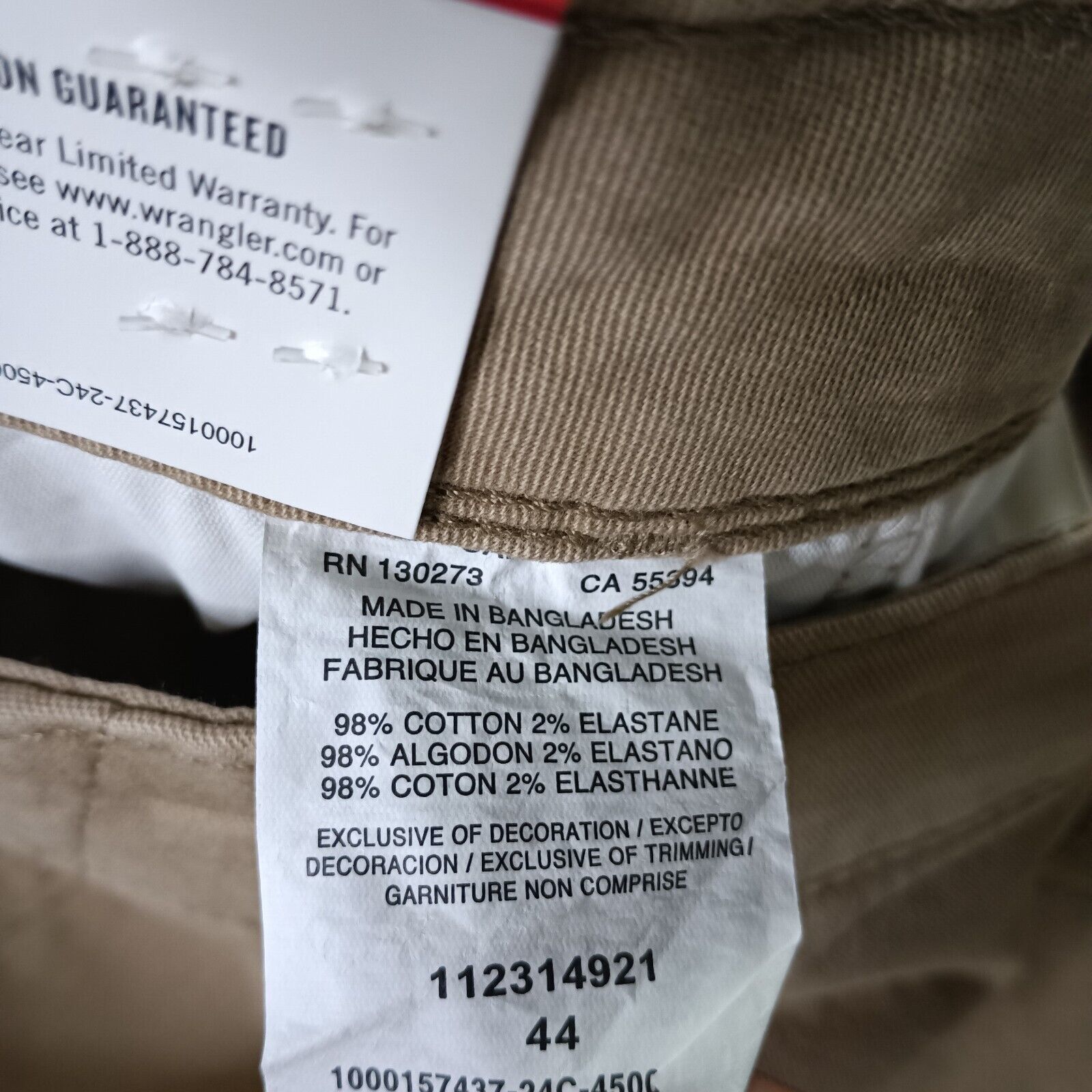 Wrangler Wrangler Relaxed Fit Cargo Shorts Men's Size 44 Beige Flex Size US 44 / EU 60 - 3 Thumbnail