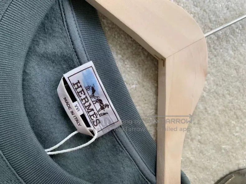 Hermes Hermes Contrast Striped Casual Fleece Sweatshirt Size US XXL / EU 58 / 5 - 4 Thumbnail