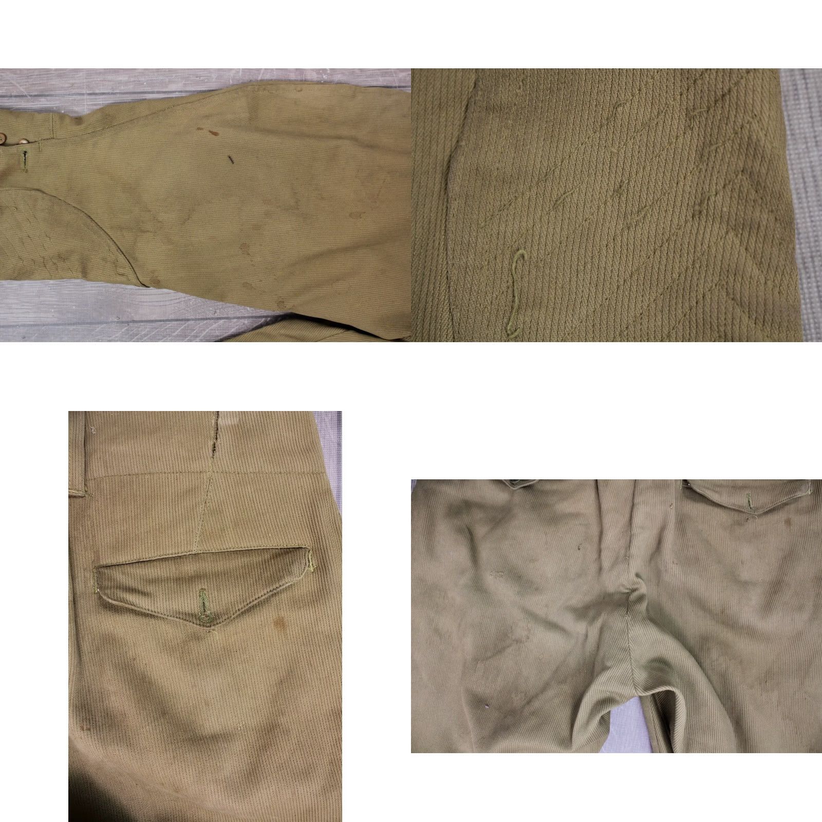 Olive VINTAGE 1920s 1930s Olive Green Breeches Pants Sz 32x24 20s 30s Mens Size US 32 / EU 48 - 8 Thumbnail