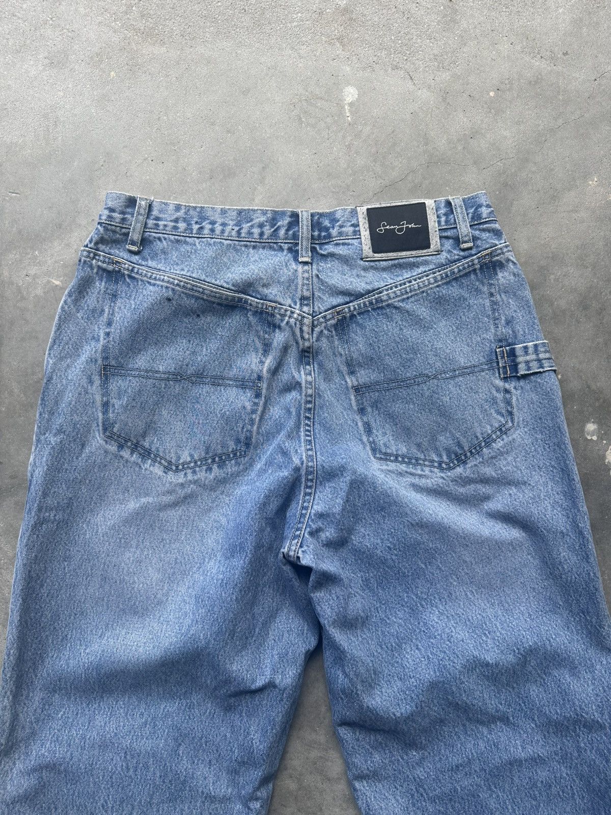 Sean John SEAN JOHN Y2K BAGGY LOOSE CARPENTER DENIM JEANS Size US 32 / EU 48 - 6 Thumbnail