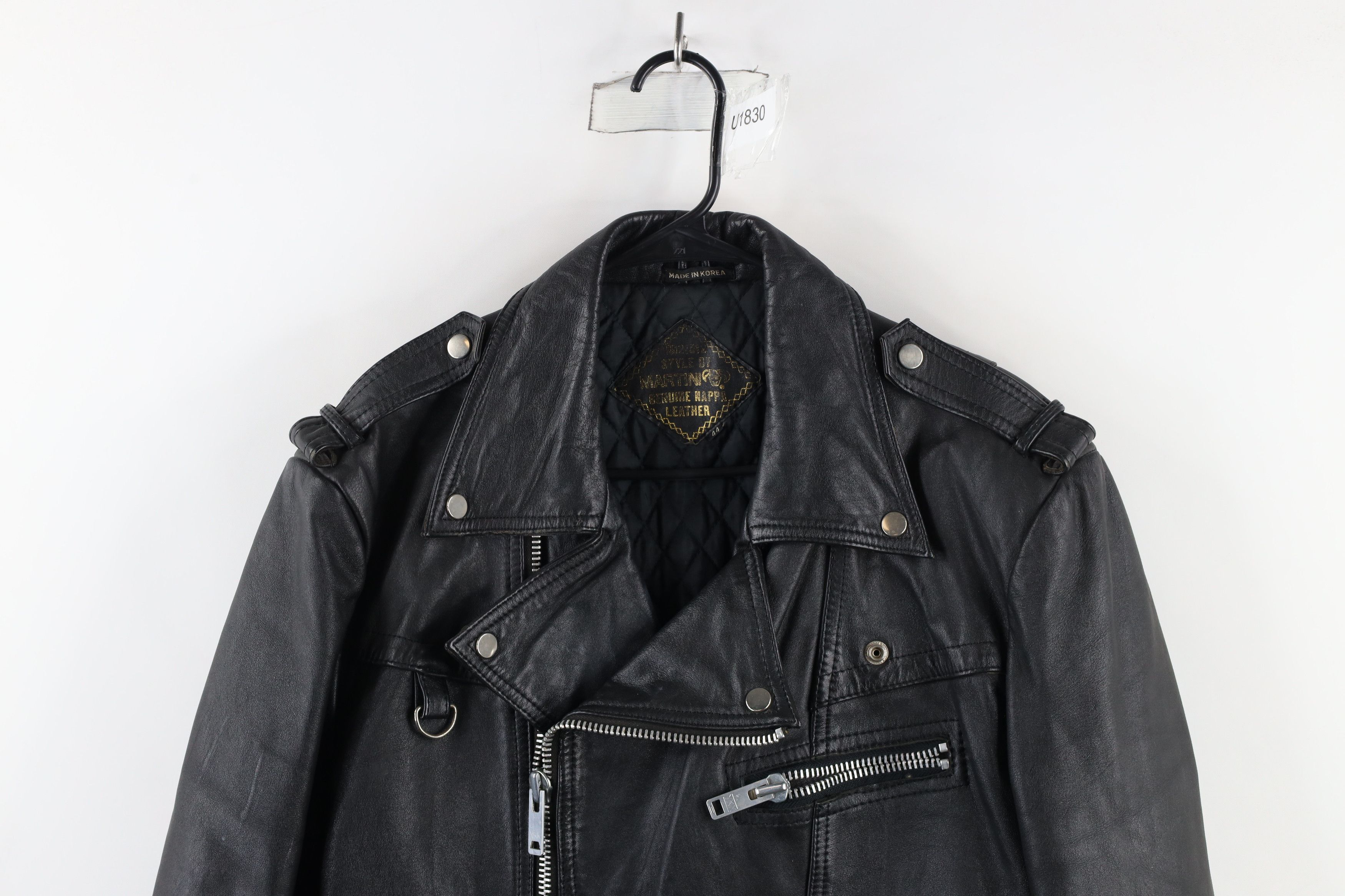 Vintage Vintage 70s Streetwear Belted Motorcycle Jacket Black Size US L / EU 52-54 / 3 - 2 Thumbnail