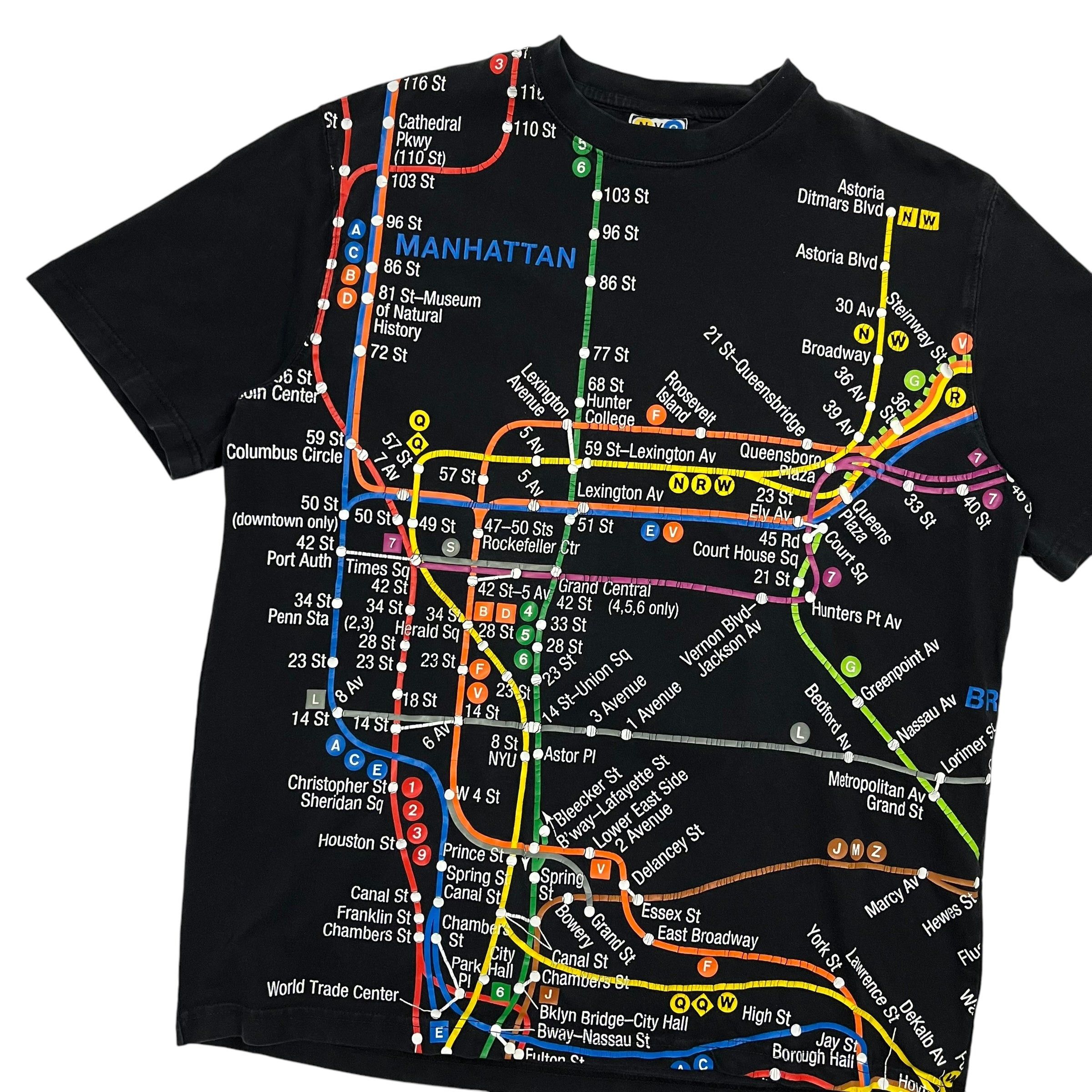 Vintage NYC Subway Line Map Souvenir Tee - Size M Size US M / EU 48-50 / 2 - 2 Thumbnail