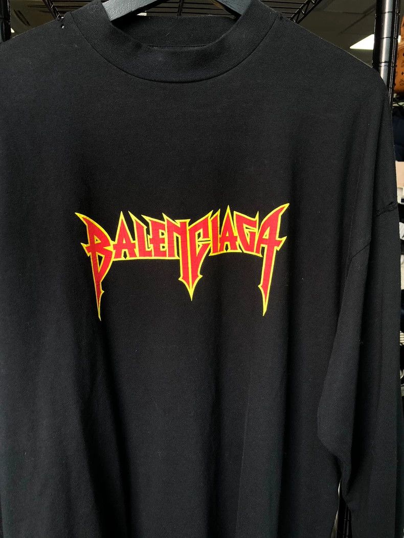 Balenciaga Balenciaga Distressed Long Sleeve Top - dmc Size US M / EU 48-50 / 2 - 1 Thumbnail