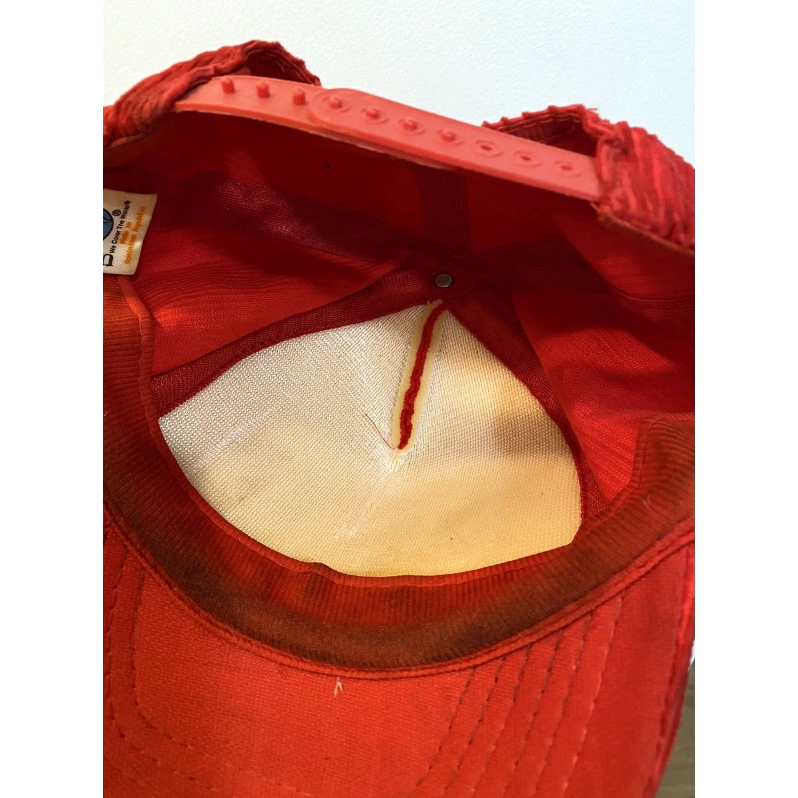 Vintage VINTAGE BUDWEISER TRUCKER HAT SNAP BACK CORDUROY RED & WHITE BUD KING OF BEERS MEN Adjustable Hat Size ONE SIZE - 5 Thumbnail