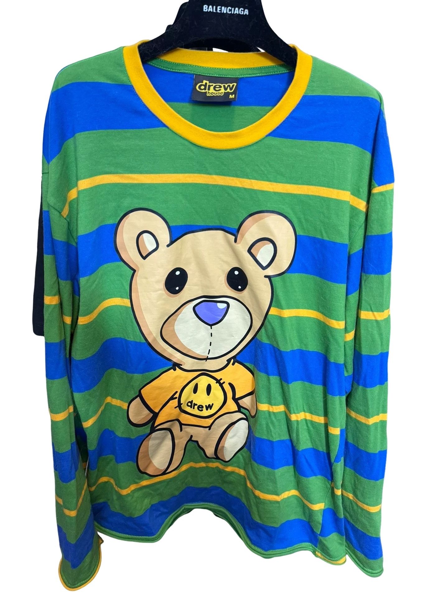 Drew House Drew House Striped Bear Long Sleeve T-Shirt Size M Size US M / EU 48-50 / 2 - 1 Thumbnail