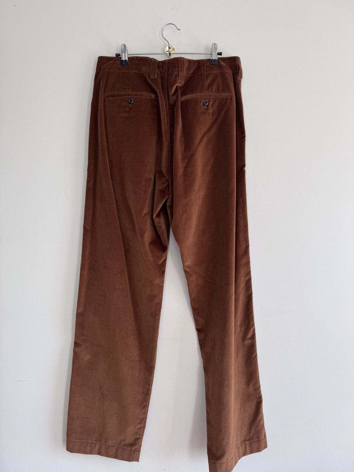 Todd Snyder Todd Snyder Caramel Velour Pants Sample Size 32x34 Size US 32 / EU 48 - 4 Thumbnail