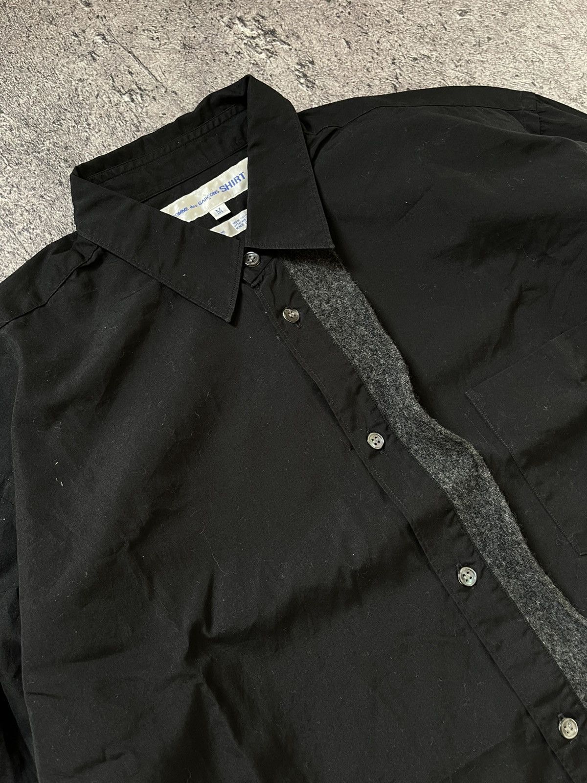 Comme des Garcons COMME DES GARCONS HIDDEN BUTTON SHIRT Size US L / EU 52-54 / 3 - 4 Thumbnail