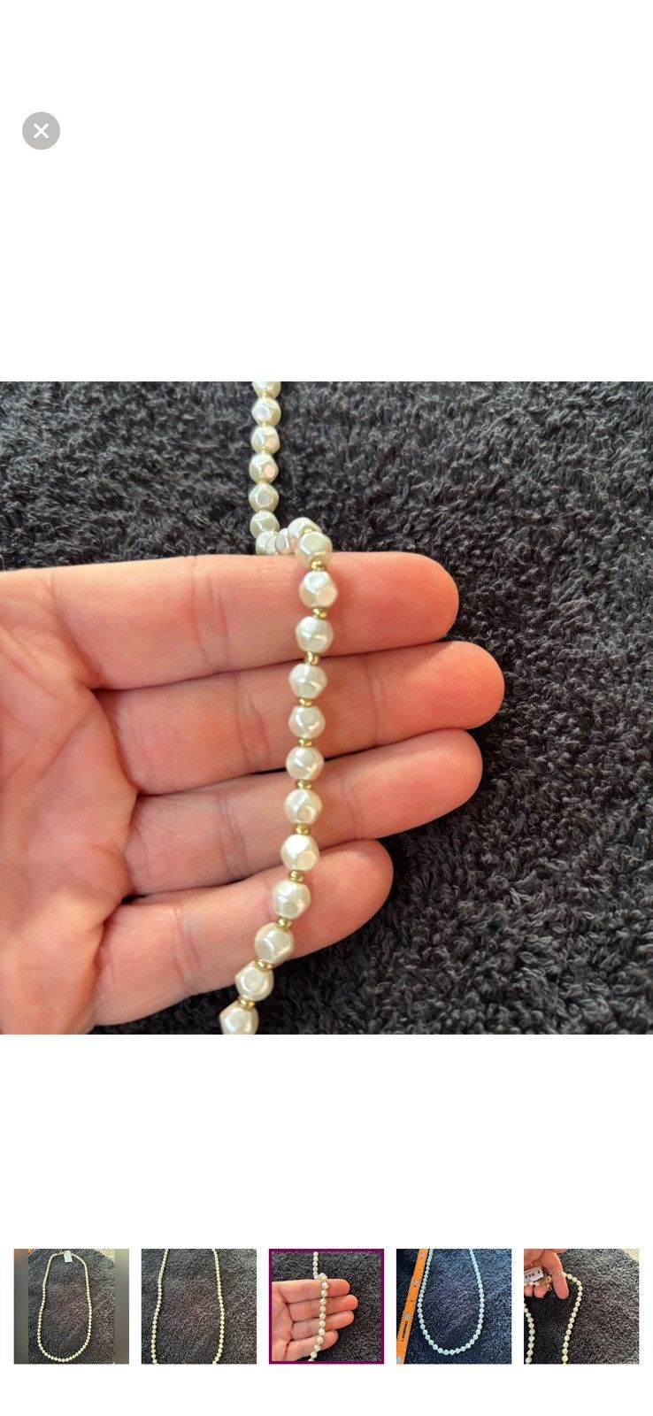 Talbots Talbots Semi Precious Pearl Beaded Necklace Gold Tone NWT C Size ONE SIZE - 4 Thumbnail