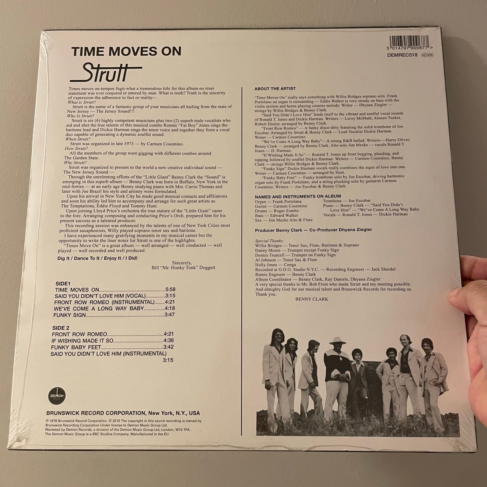 INTENTIONALLY BLANK Strutt - Time Moves On LP Sealed vinyl record soul funk rare Size ONE SIZE - 2 Thumbnail