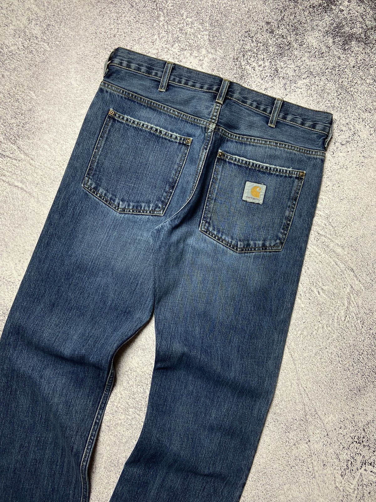 Carhartt × Vintage Rare Carhartt Jeans Work Wear Denim Pants Sk8 Style Destroy Size US 31 - 2 Thumbnail