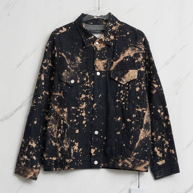 Song For The Mute Song For The Mute tie-dye washed denim jacket Size US M / EU 48-50 / 2 - 1 Thumbnail