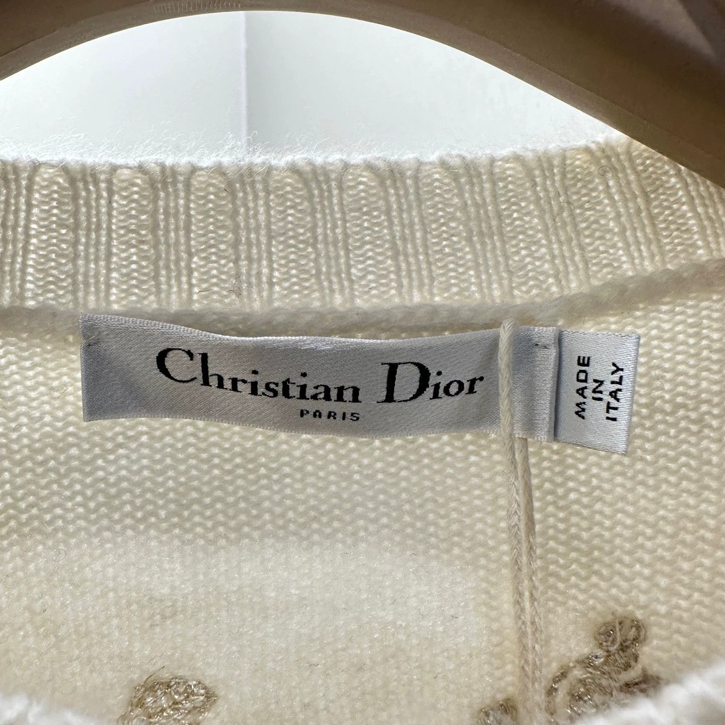 Christian Dior Monsieur Dior 25SS Starburst Embroidered Cashmere Sweater 36 Size XS / US 0-2 / IT 36-38 - 3 Thumbnail