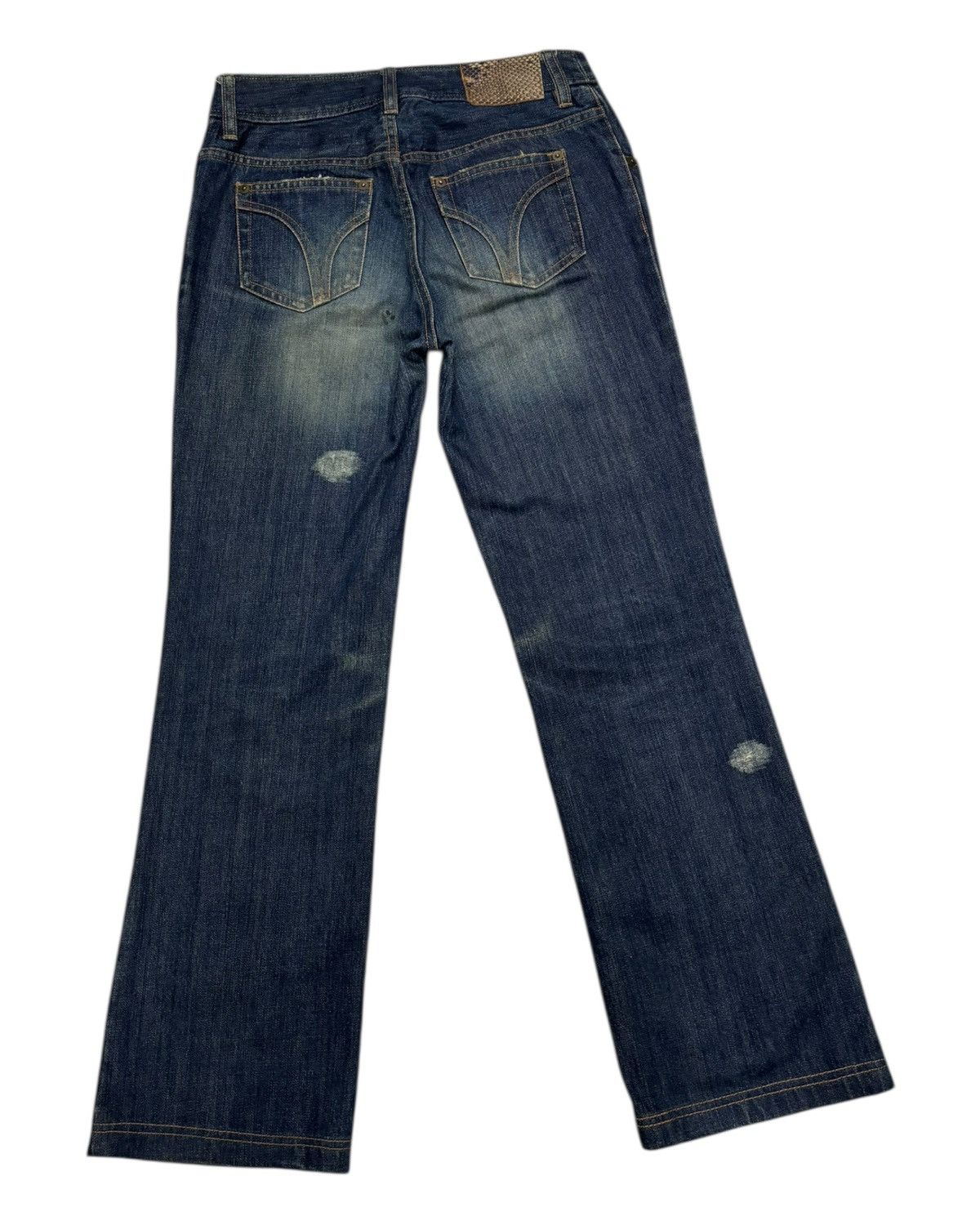 Japanese Brand × Patrick Cox Flare Jeans PATRICK COX WANNABE Flared Denim Jeans Size 28" / US 6 / IT 42 - 4 Thumbnail