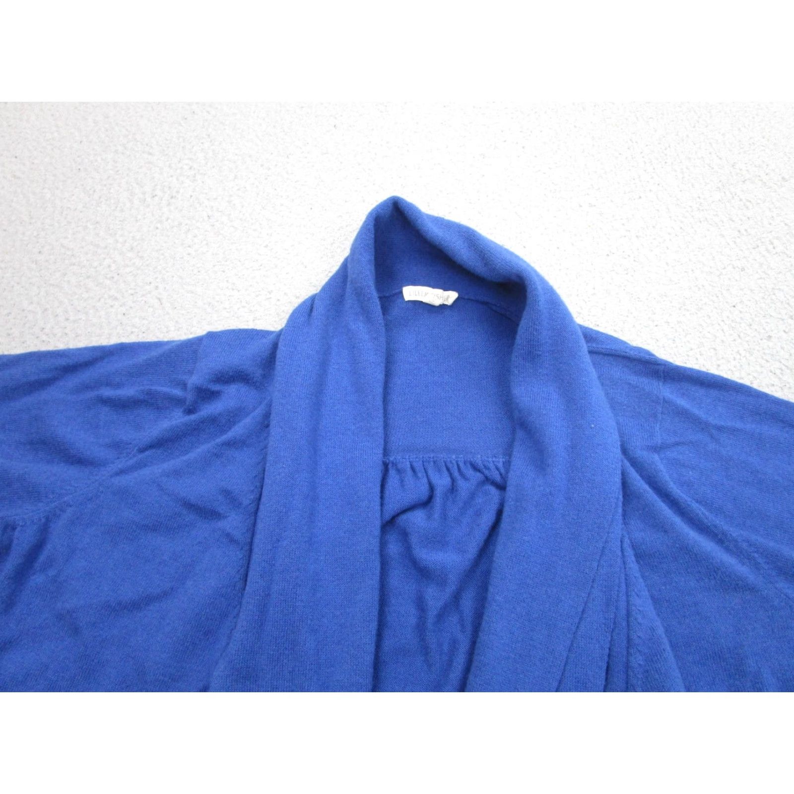 Eileen Fisher Eileen Fisher Cardigan Sweater Womens Large Blue Organic Cotton Open Front Size L / US 10 / IT 46 - 2 Thumbnail
