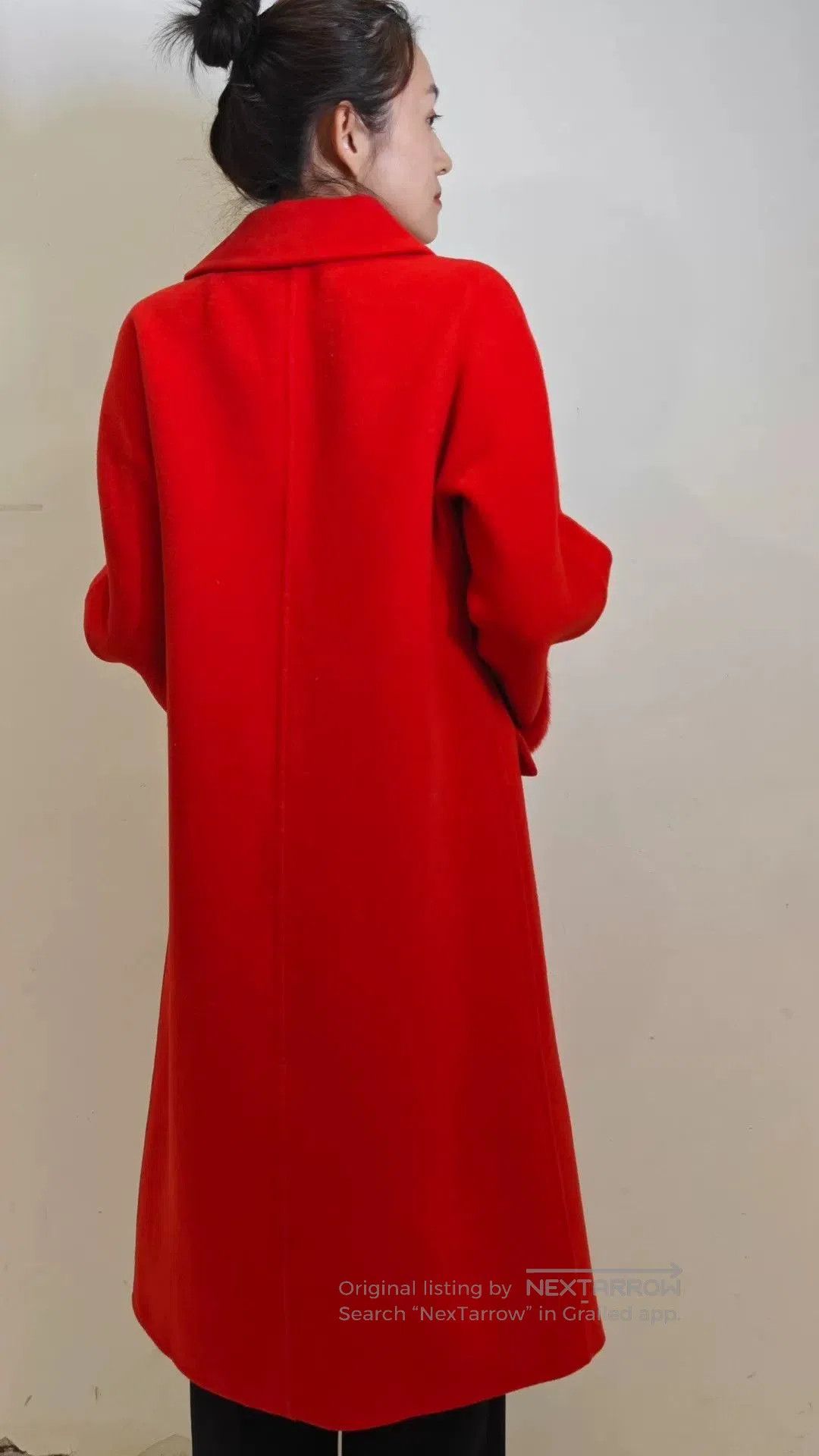 Ermanno Scervino Ermanno Scervino Red Wool Coat. Size M / US 6-8 / IT 42-44 - 4 Thumbnail