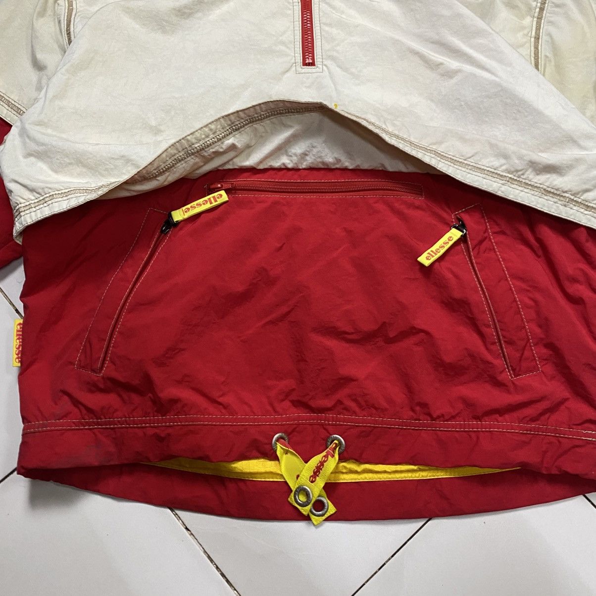 Ellesse vintage 90s Ellesse Sunflower pullover hooded jacket Size US M / EU 48-50 / 2 - 10 Thumbnail