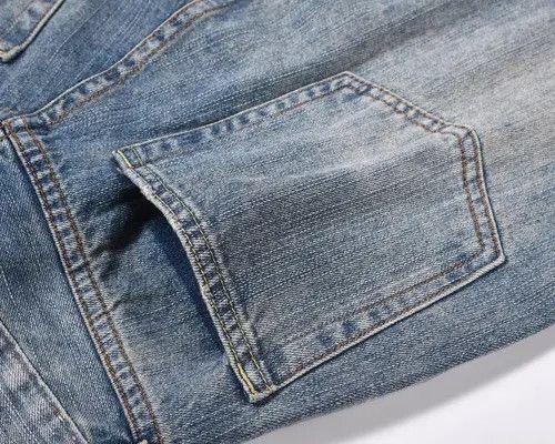 VIBE Vintage washed loose dirty dyed patchwork ripped jeans Size US 32 / EU 48 - 6 Thumbnail