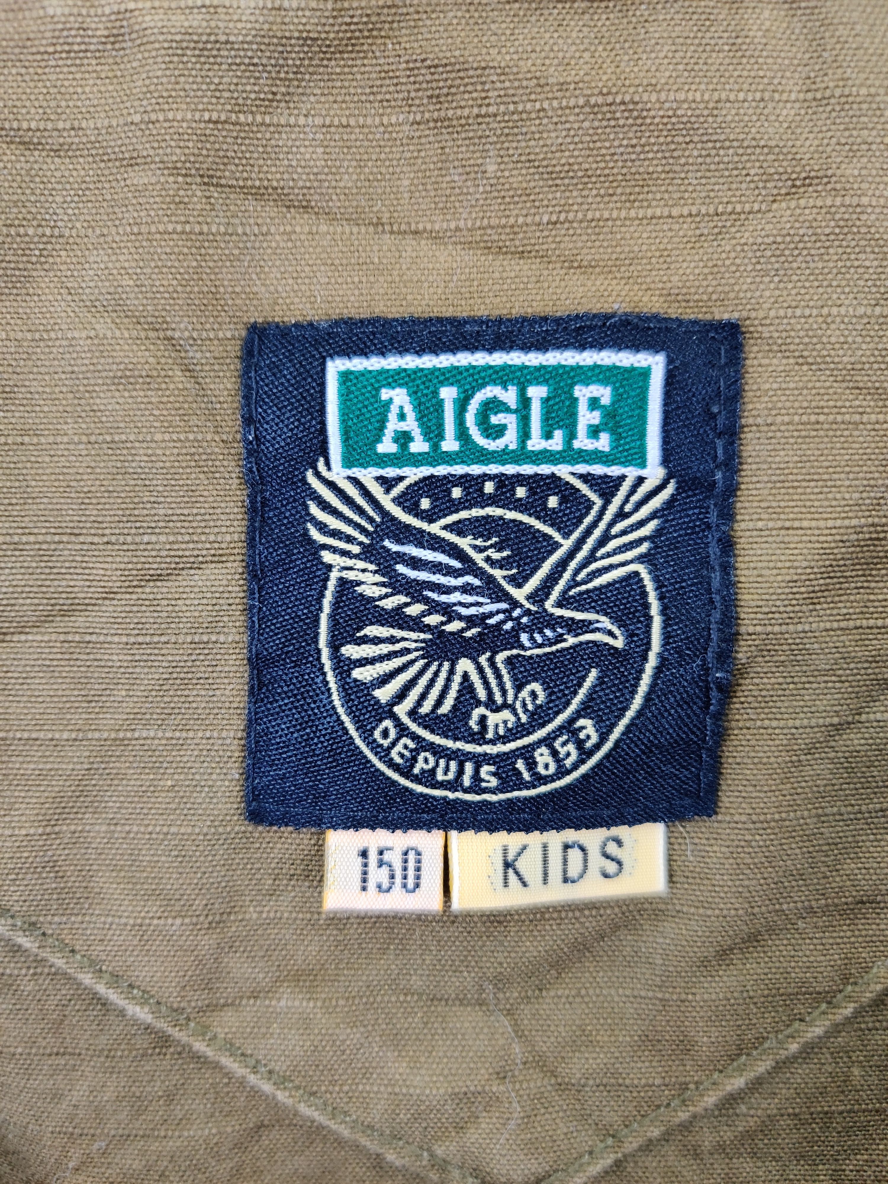 Aigle Vintage Aigle Zipper Parka Jacket For Kids Size US M / EU 48-50 / 2 - 10 Thumbnail
