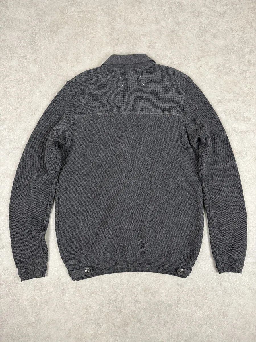 Maison Margiela AW2012 Maison Margiela Anthracite Grey Signature Buttoned Cardigan Jacket Size US M / EU 48-50 / 2 - 2 Thumbnail
