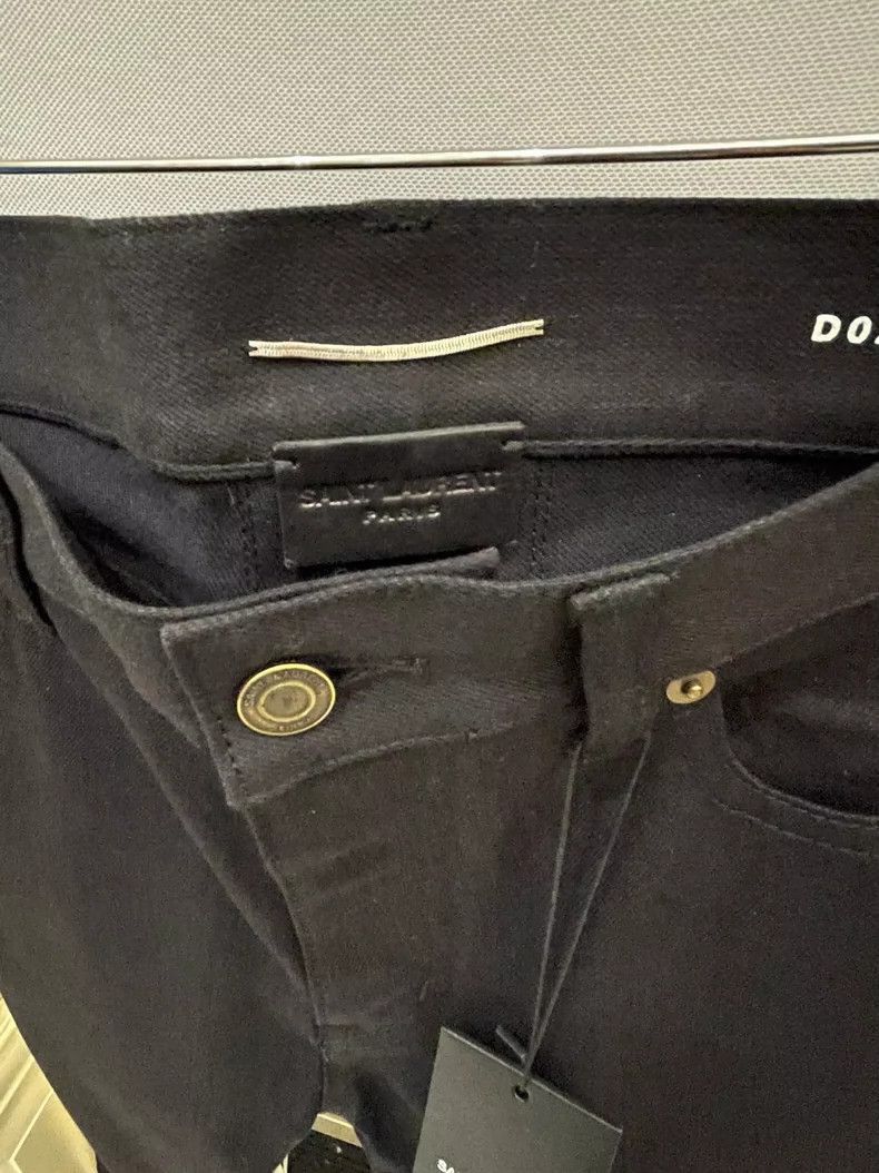 Saint Laurent Paris Saint Laurent Paris Saint Laurent Black Denim Pants Size 3 Size US 30 / EU 46 - 3 Thumbnail