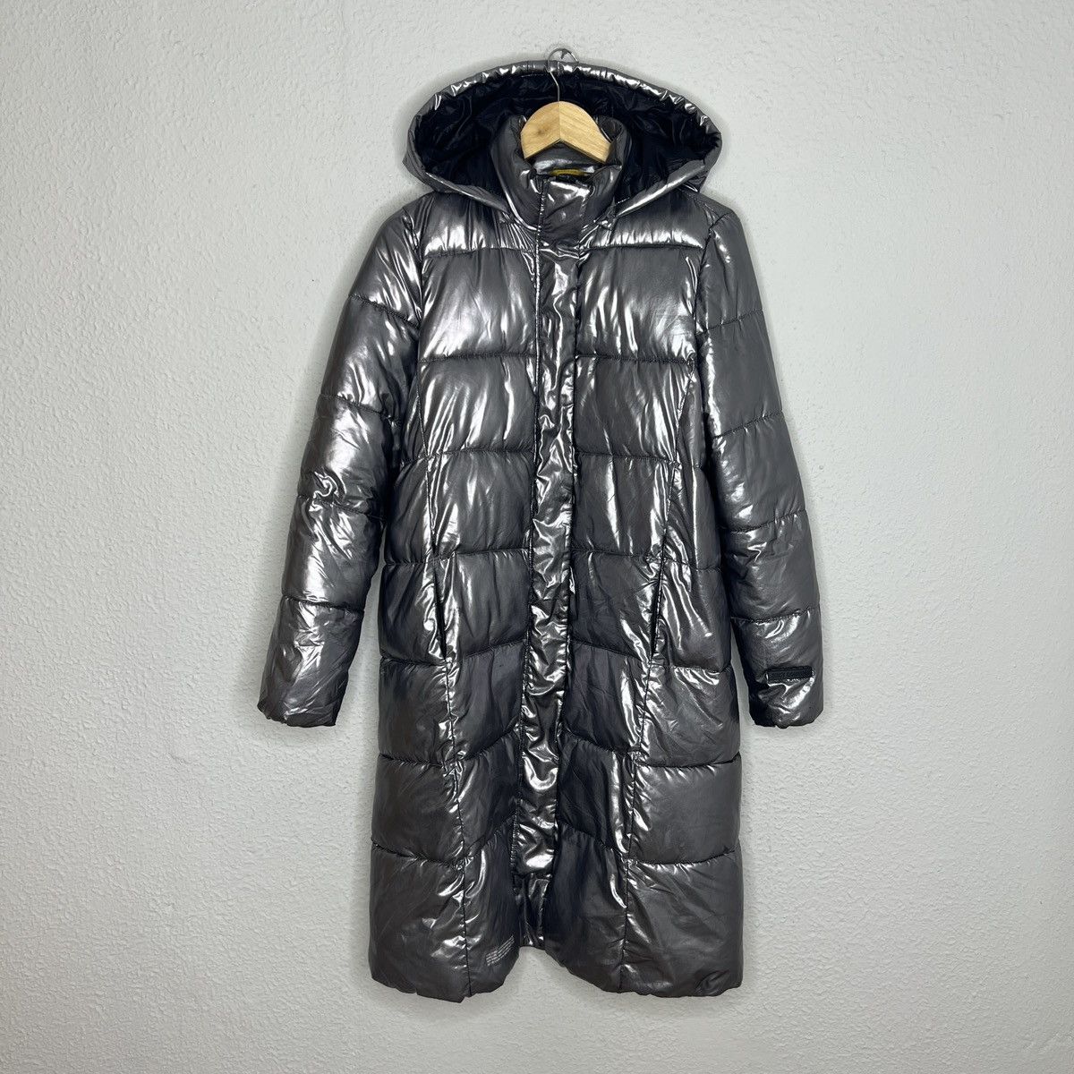 Juicy Couture Juicy Couture Jeans Vintage Juicy Couture Puffer Jacket Parka Coat Silver Grey Big Logo Grailed