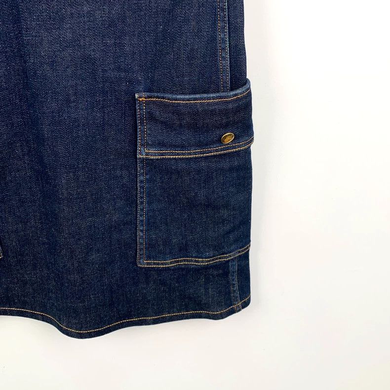 Louis Vuitton Louis Vuitton Sleeveless denim dress with cotton lapels an Size XXS / US 00 / IT 34 - 5 Thumbnail