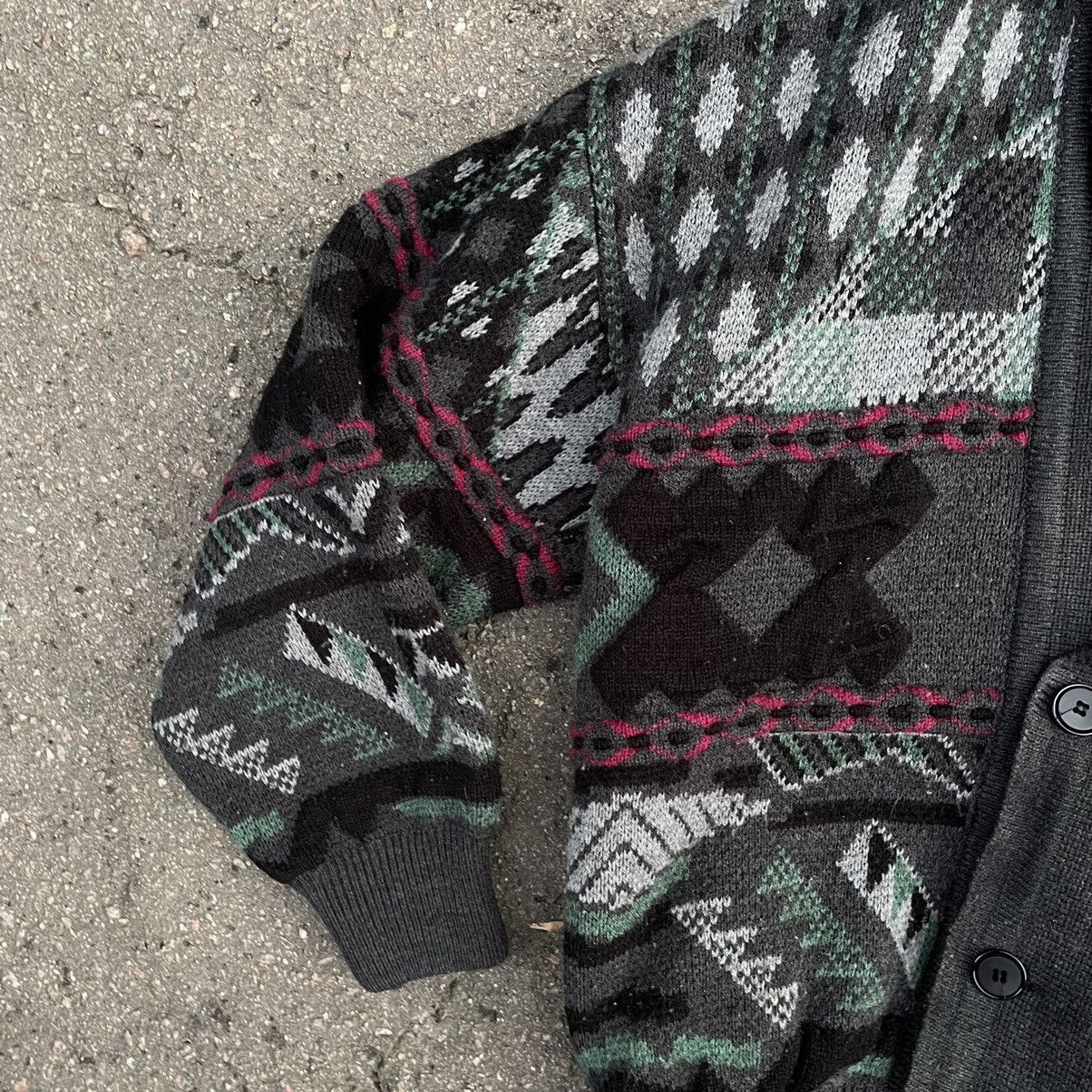 Vintage Vintage Knit Cardigan Size M Geometric Pattern Herringbone Size US M / EU 48-50 / 2 - 4 Thumbnail