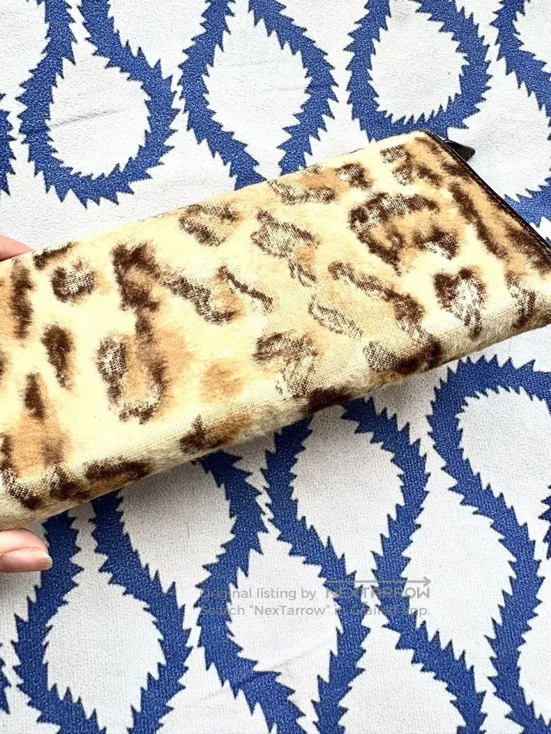 Vivienne Westwood Vivienne Westwood Leopard Print Velvet Heart Arrow Wallet Size ONE SIZE - 5 Thumbnail