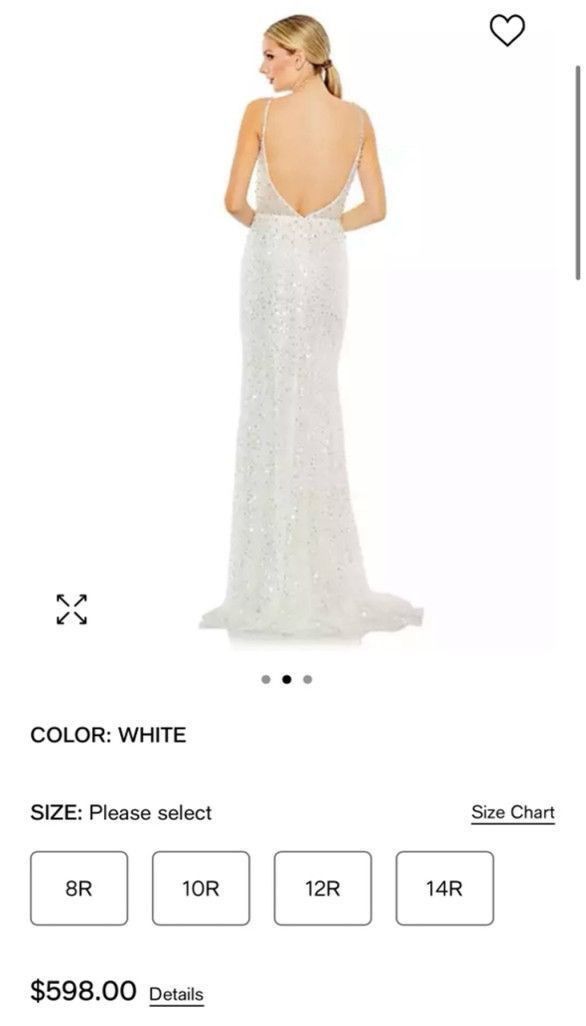 Mac Duggal Mac Duggal white gown sz 2 Size XS / US 0-2 / IT 36-38 - 3 Thumbnail