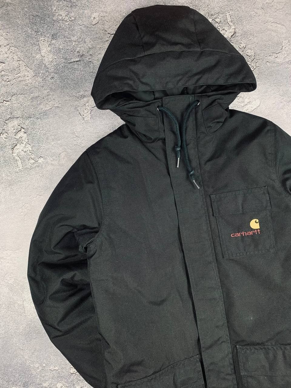 Carhartt Carhartt Unisex Black Hooded Parka Jacket Size XS Nylon Size US XS / EU 42 / 0 - 2 Thumbnail