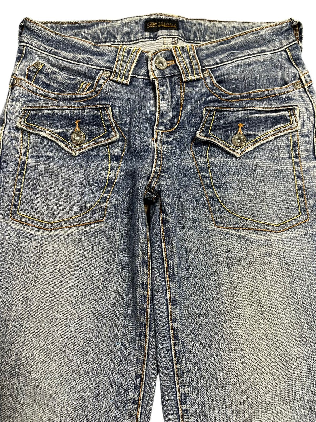 If Six Was Nine Vintage Japanese Brand Bleached Distressed Flare Jeans Size 28" / US 6 / IT 42 - 3 Thumbnail