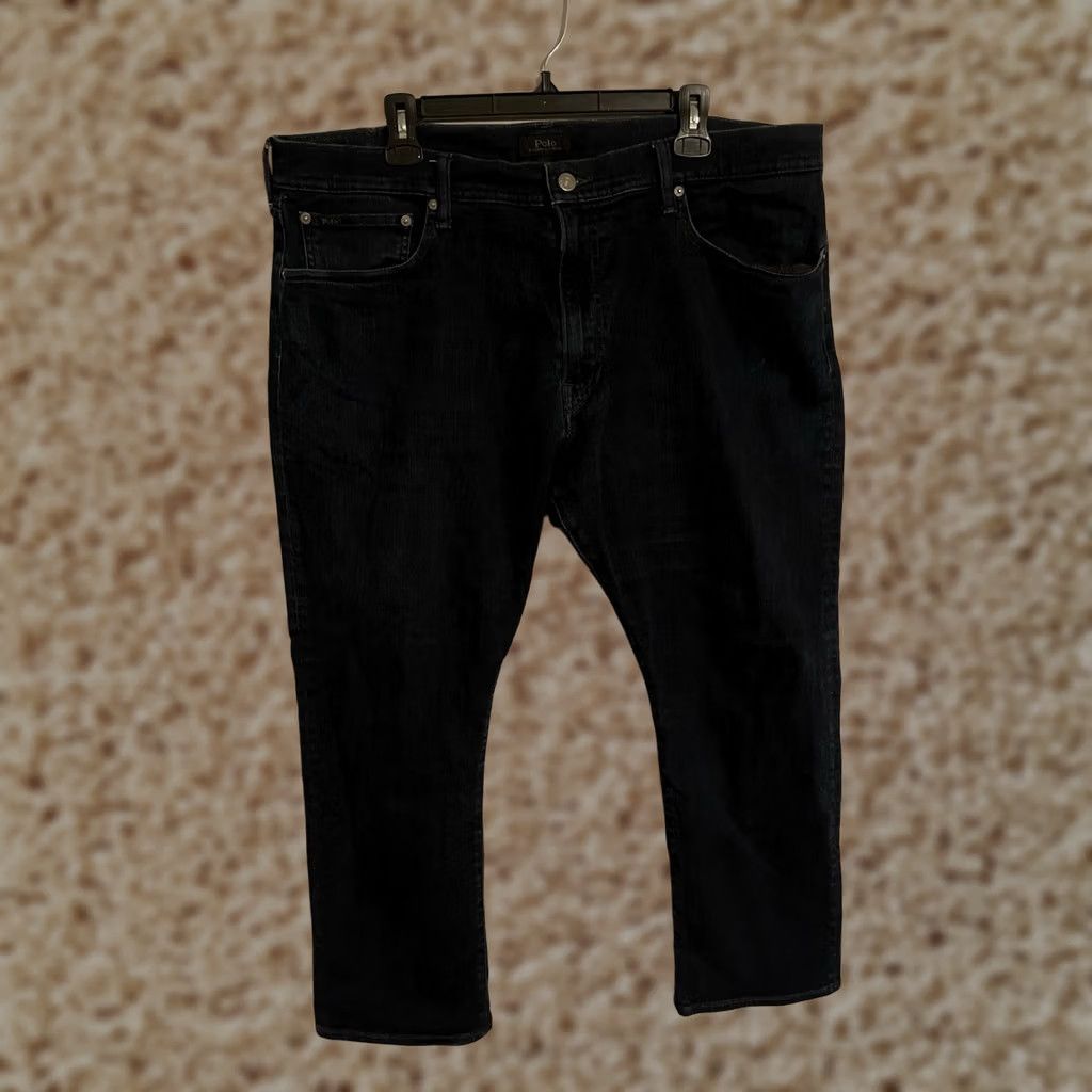 Polo Ralph Lauren Polo Ralph Lauren The Hampton Relaxed Straight Denim Jeans Mens 40x29 Blue Size US L / EU 52-54 / 3 - 1 Thumbnail