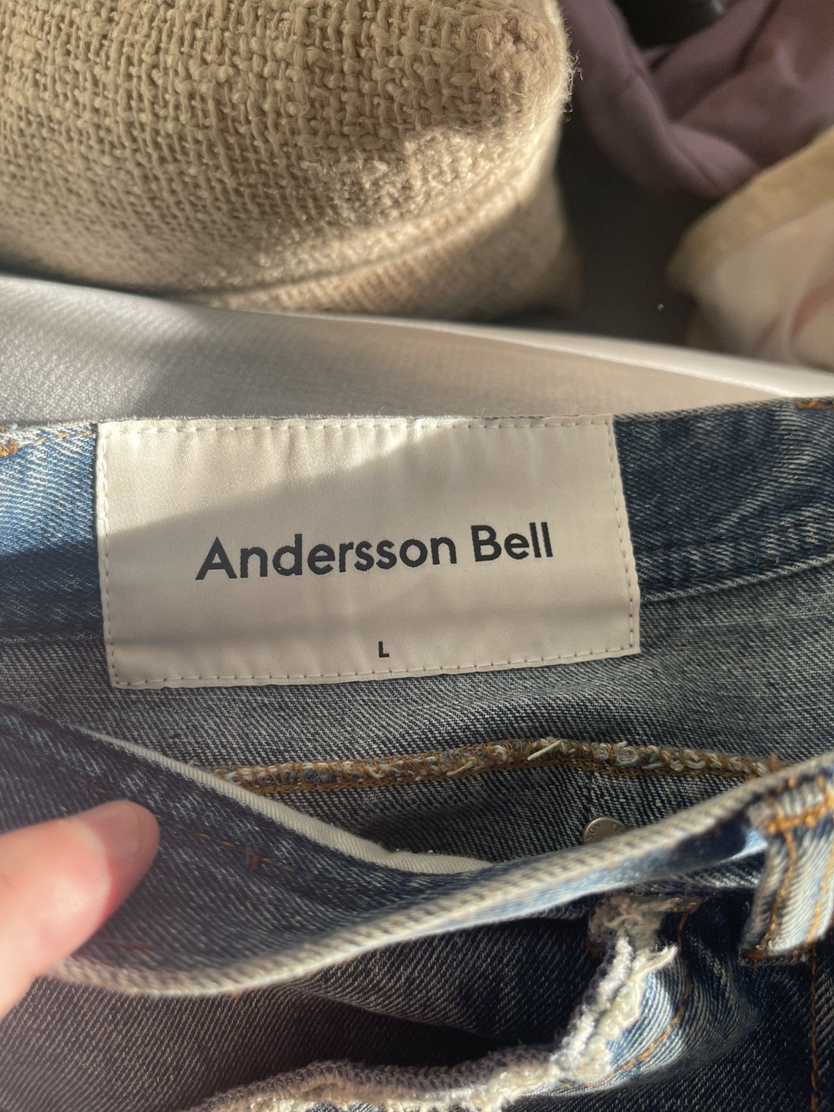 Andersson Bell Andersson Bell Matt Wide-Leg Raw Cut Distressed Jeans Size US 32 / EU 48 - 8 Thumbnail