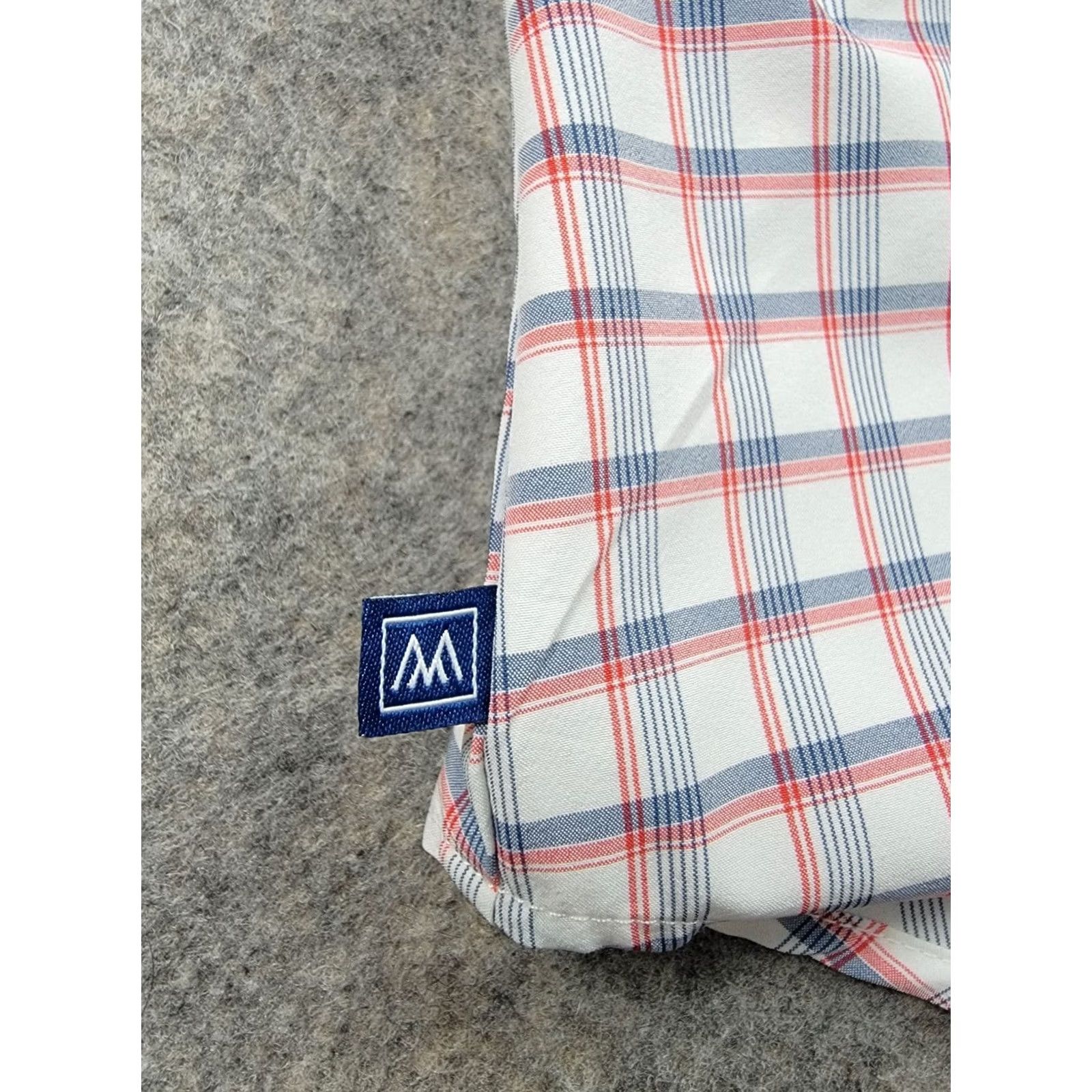 Mizzen+Main Mizzen+Main Shirt Mens 2XL Plaid Button-Down Short Sleeve, Button-Up, Multicolor, Classic, Designer, Casual, Travel, Fall Spring Summer, Regular Fit Size US XXL / EU 58 / 5 - 7 Thumbnail
