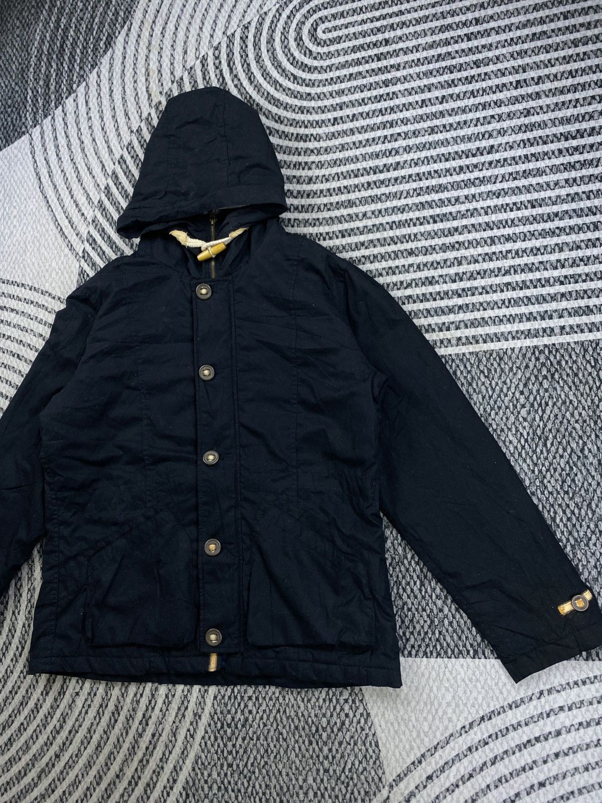 Smith's American Vtg Smith’s American Toggle Closure Black Hooded Parka Size US L / EU 52-54 / 3 - 4 Thumbnail