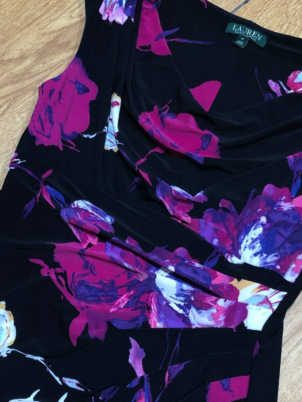 Ralph Lauren Vintage Ralph Lauren Flower Print Midi Dress Size XL / US 12-14 / IT 48-50 - 7 Thumbnail