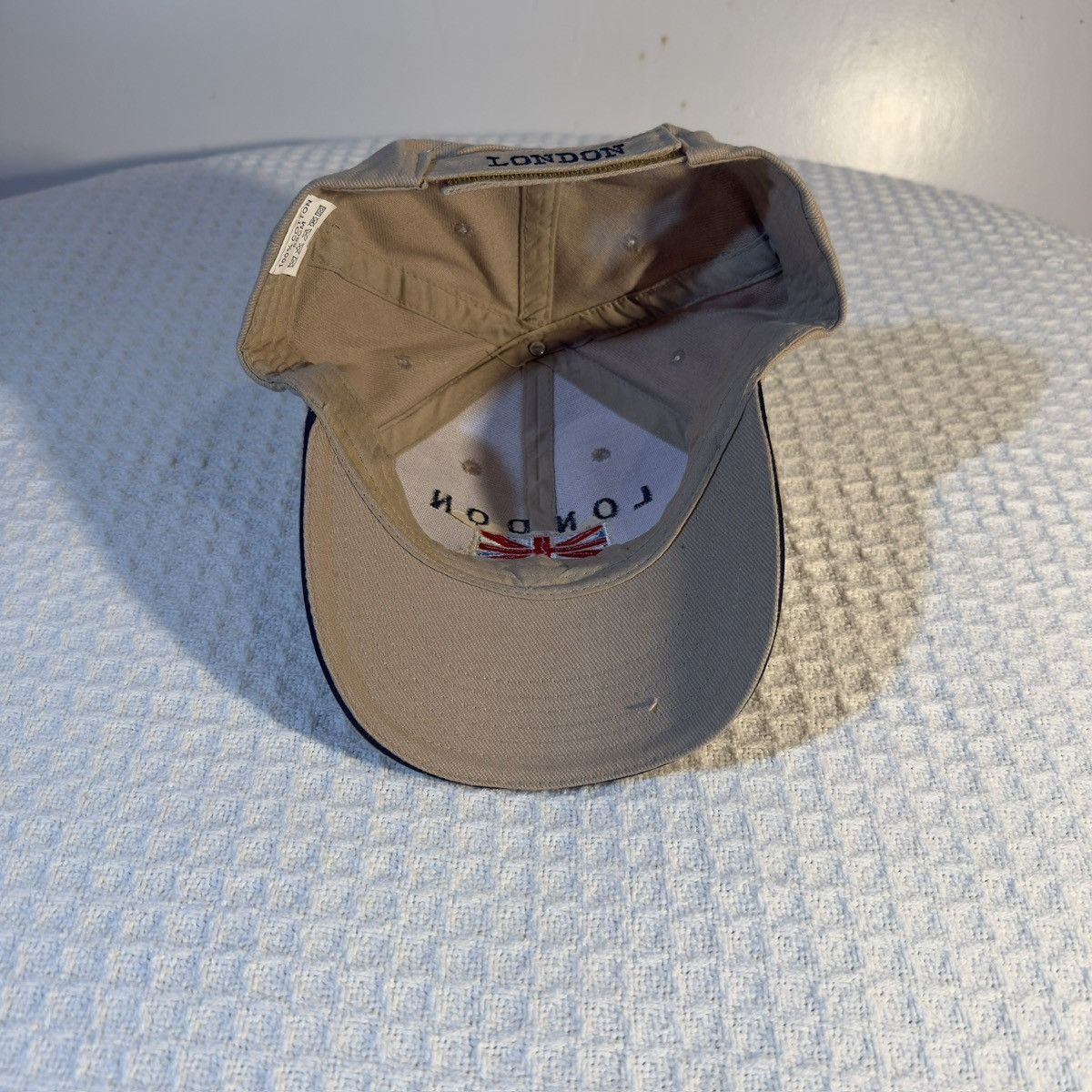 Other London England Embroidered Beige Cotton Strapback Size ONE SIZE - 6 Thumbnail