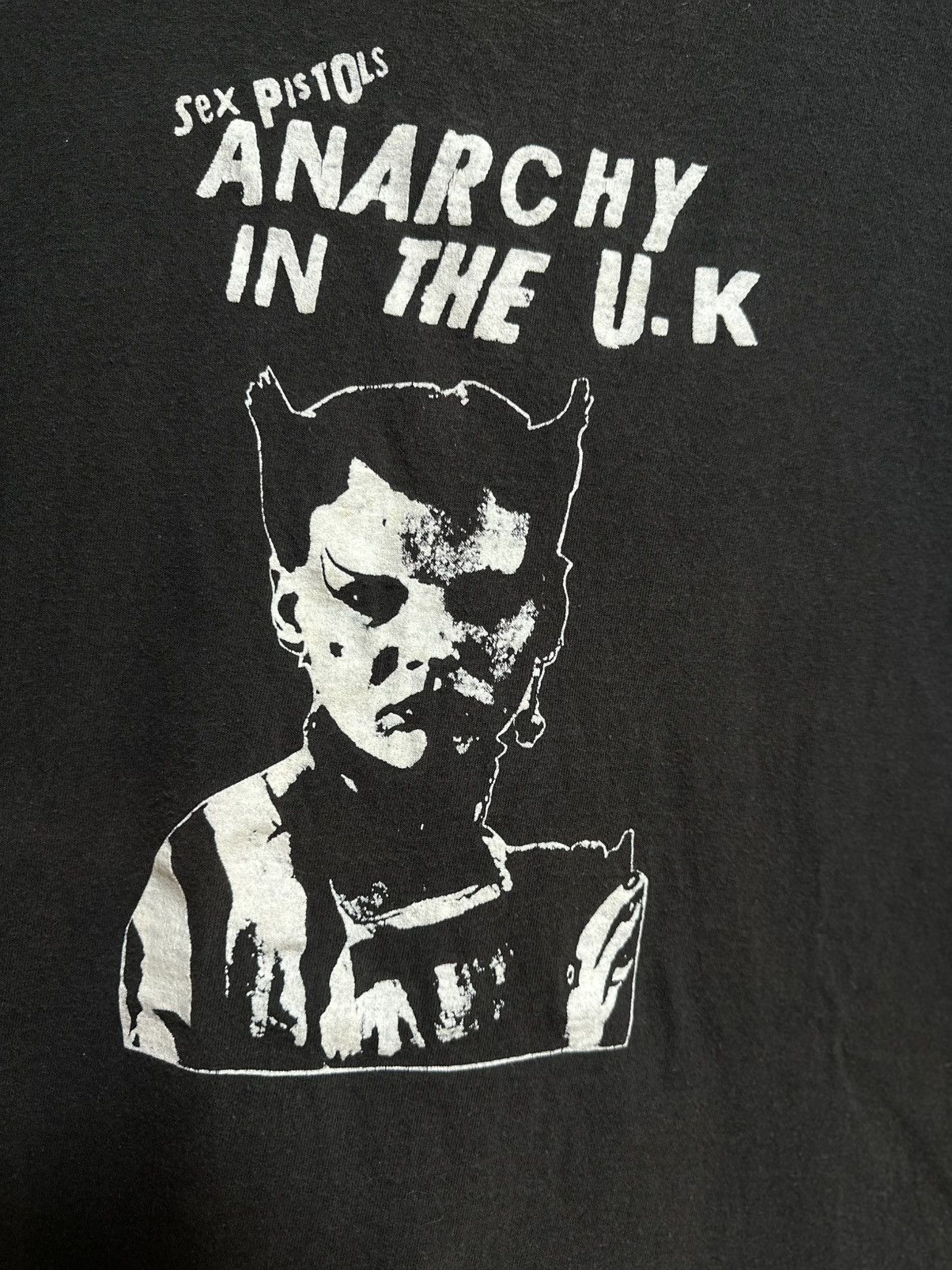 Band Tees Vintage Sex Pistols Anarchy In The Uk Faded Tee Size US M / EU 48-50 / 2 - 2 Thumbnail
