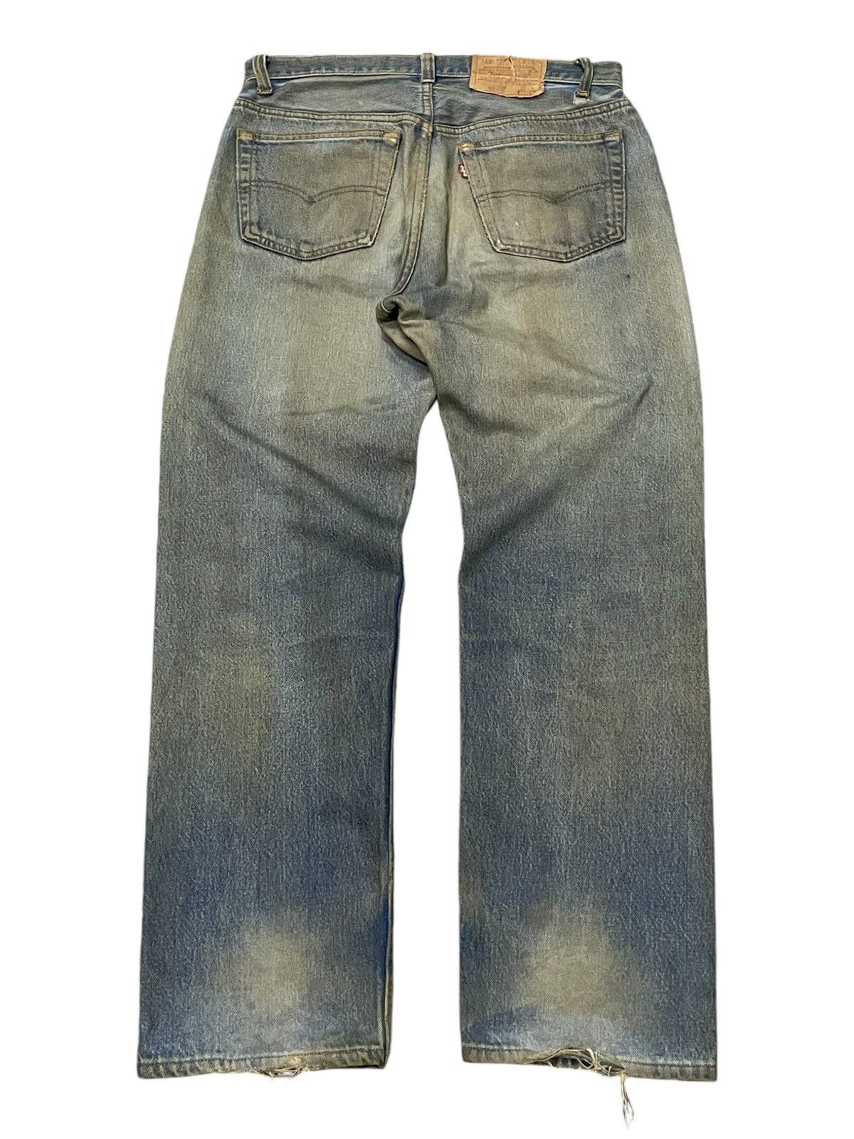 Edwin × Levi's × Vintage Vintage Levis 501 Dirty Vintage Mud Wash Jeans Size US 32 / EU 48 - 2 Thumbnail